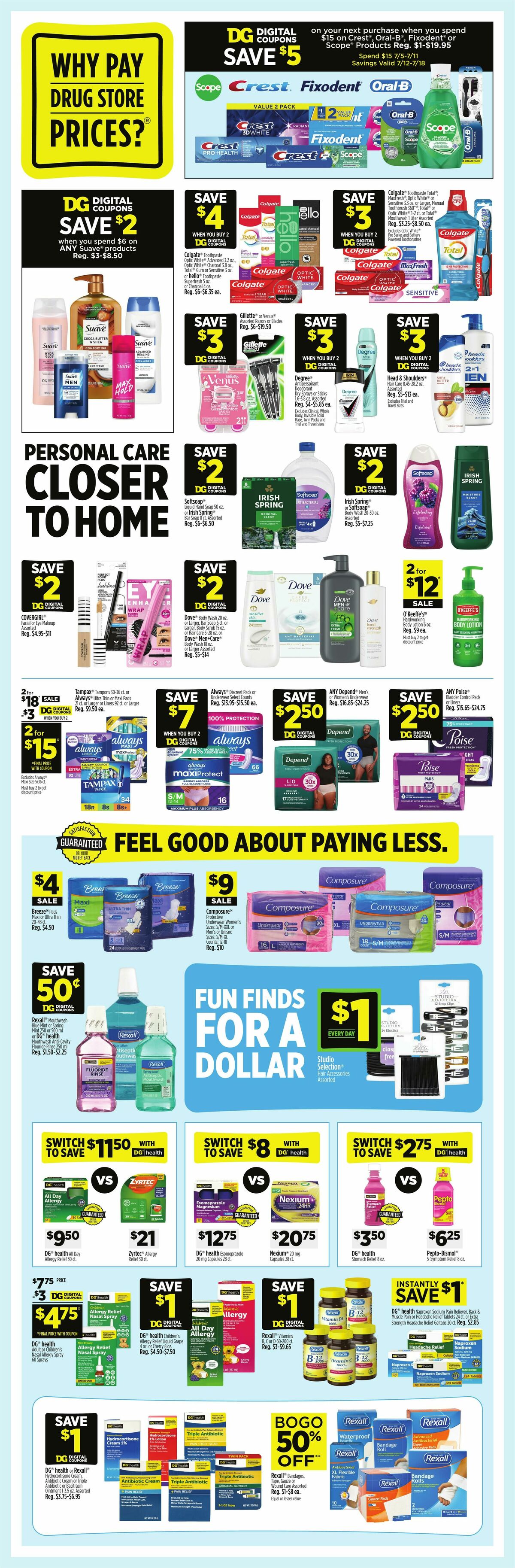 Dollar General Weekly Ad from July 5