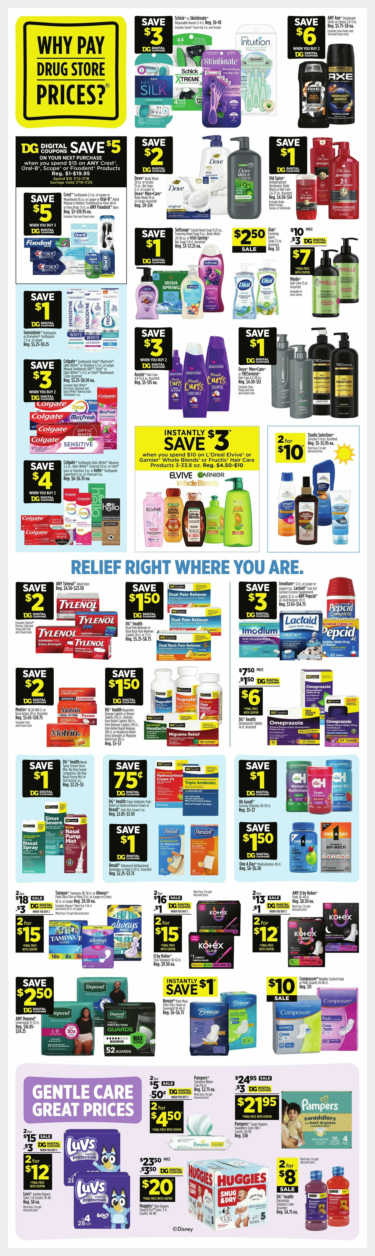Dollar General Weekly Ad from July 12
