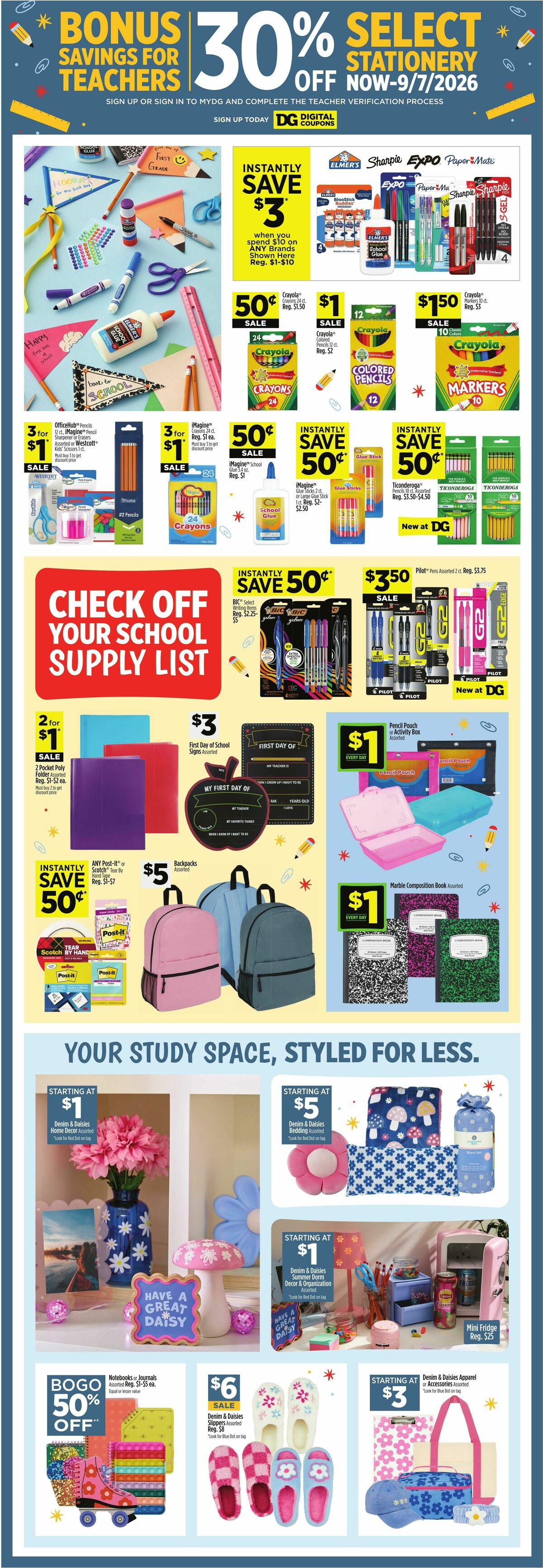 Dollar General Weekly Ad from August 2