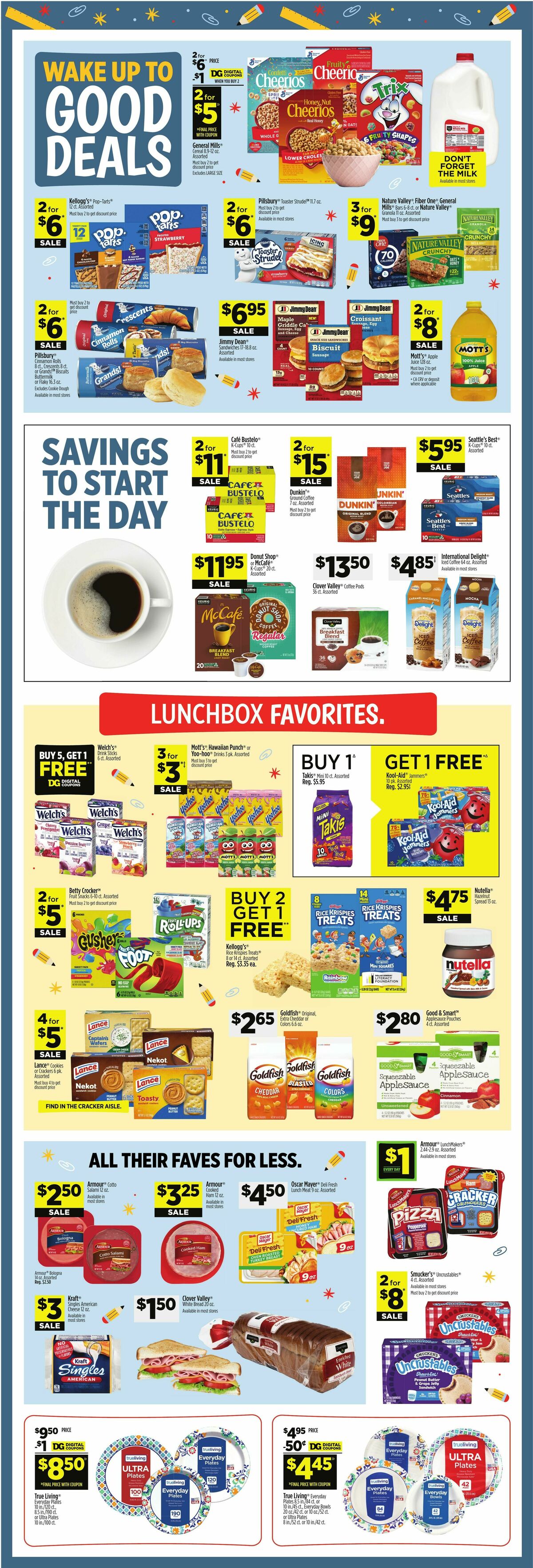 Dollar General Weekly Ad from August 9
