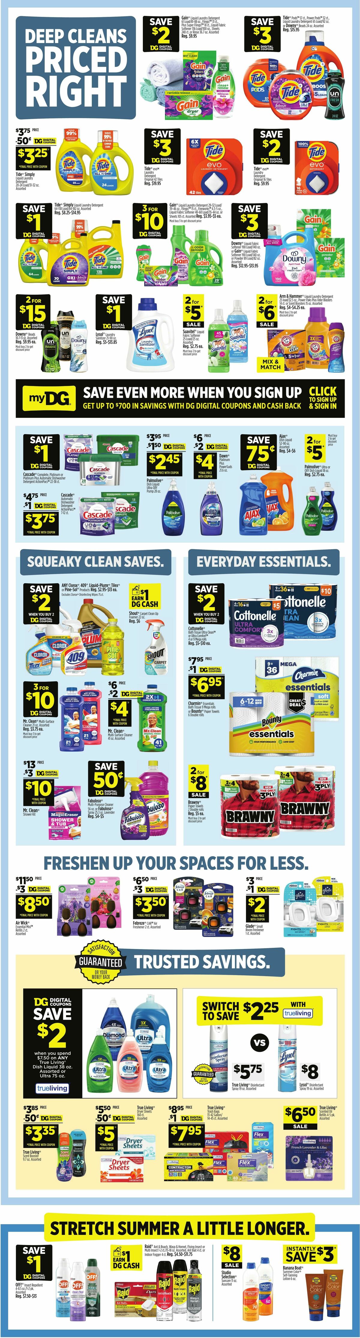 Dollar General Weekly Ad from August 9