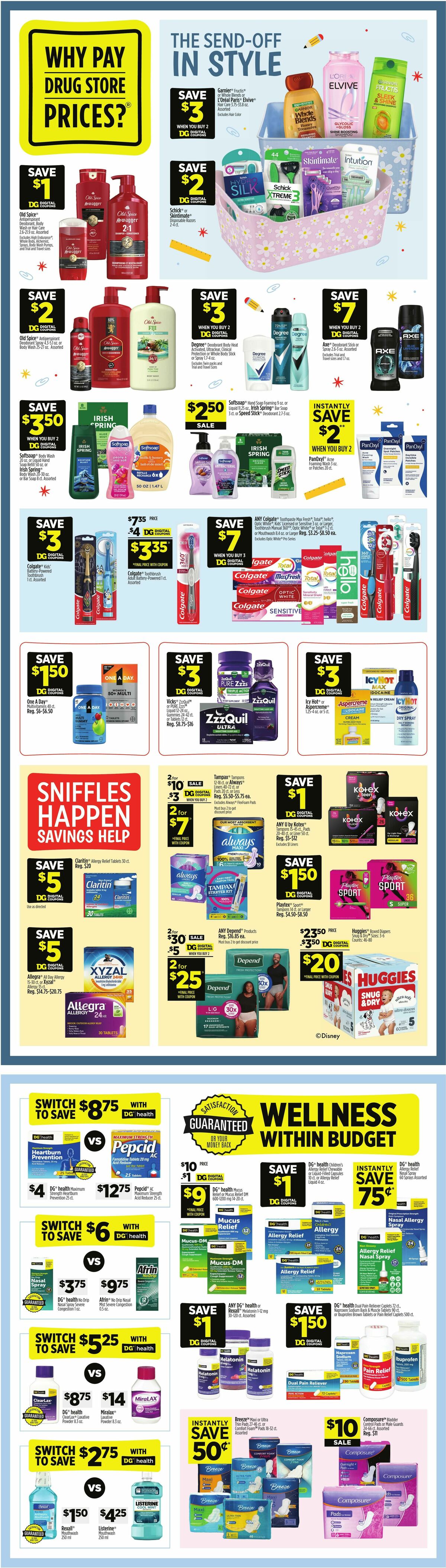 Dollar General Weekly Ad from August 9