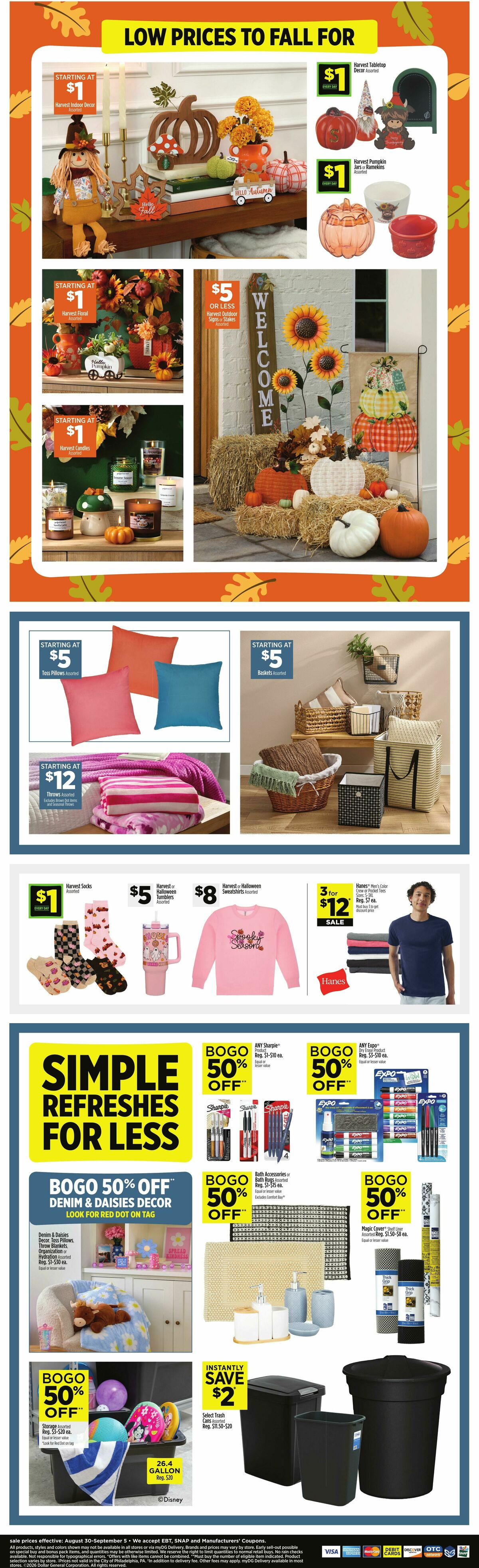 Dollar General Weekly Ad from August 30
