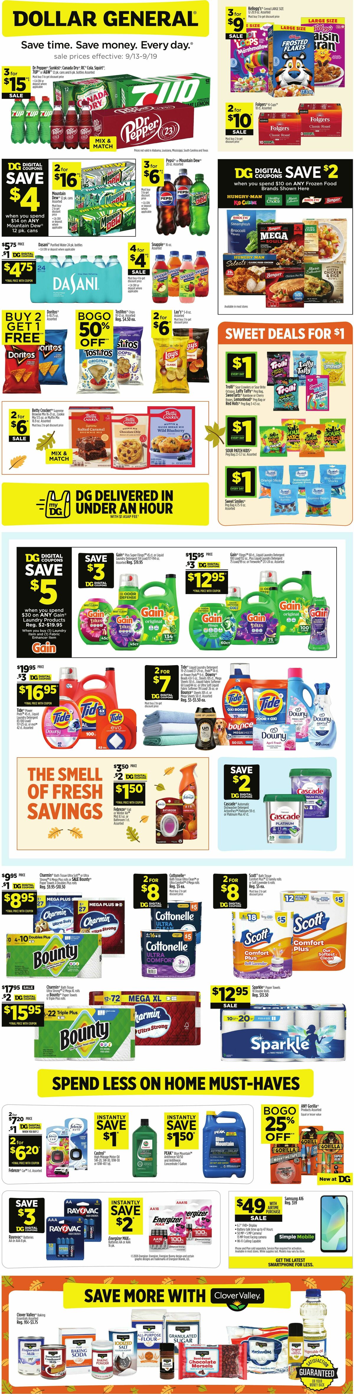 Dollar General Weekly Ad from September 13