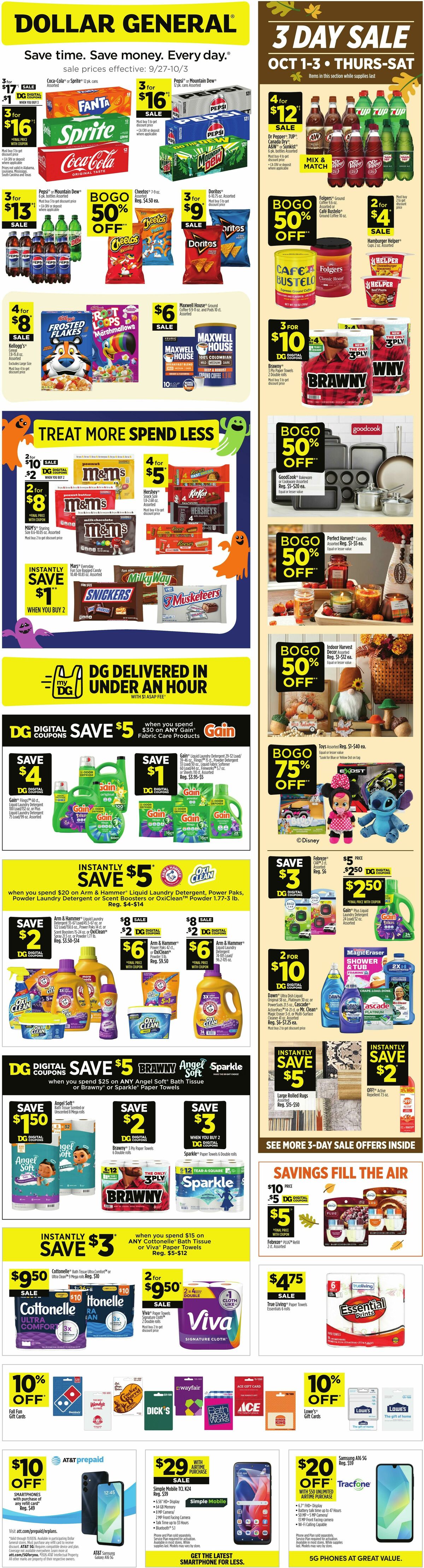 Dollar General Weekly Ad from September 27