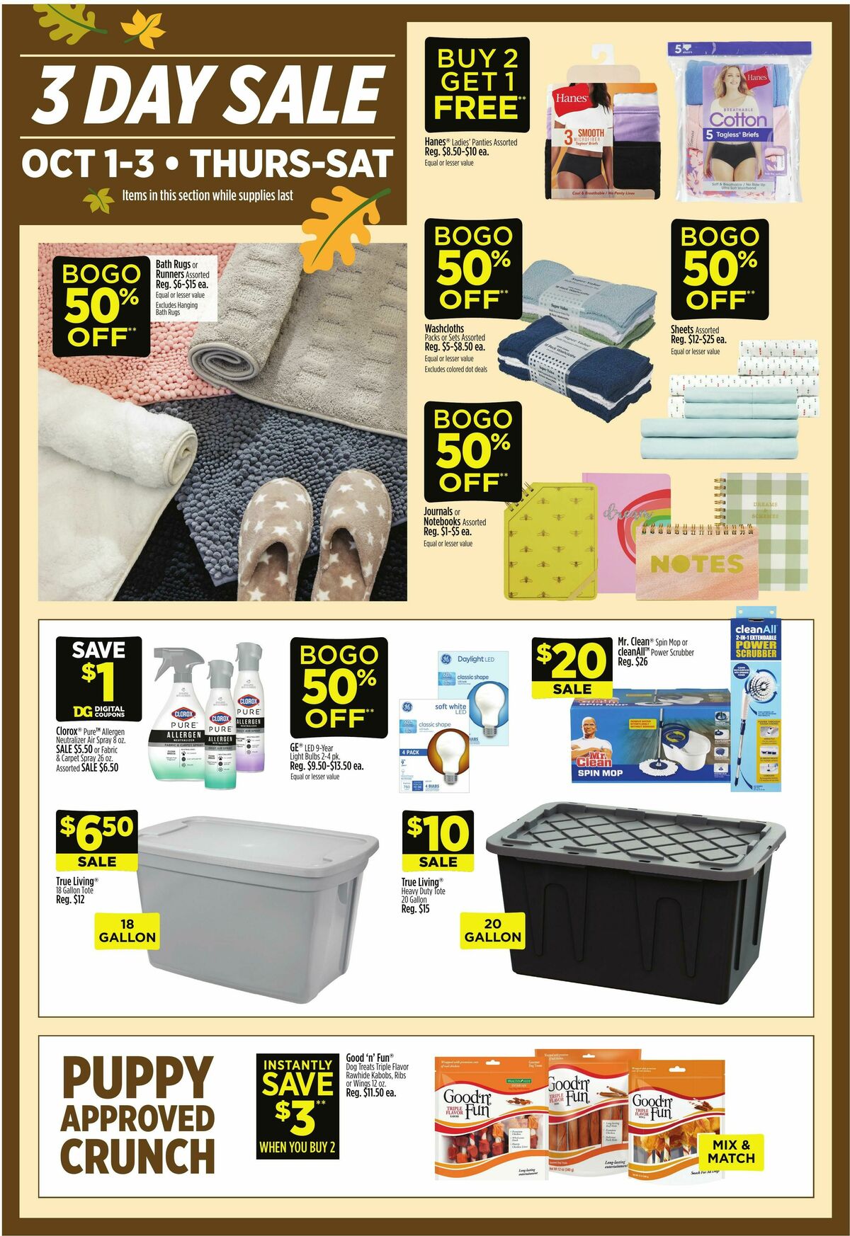 Dollar General Weekly Ad from September 27