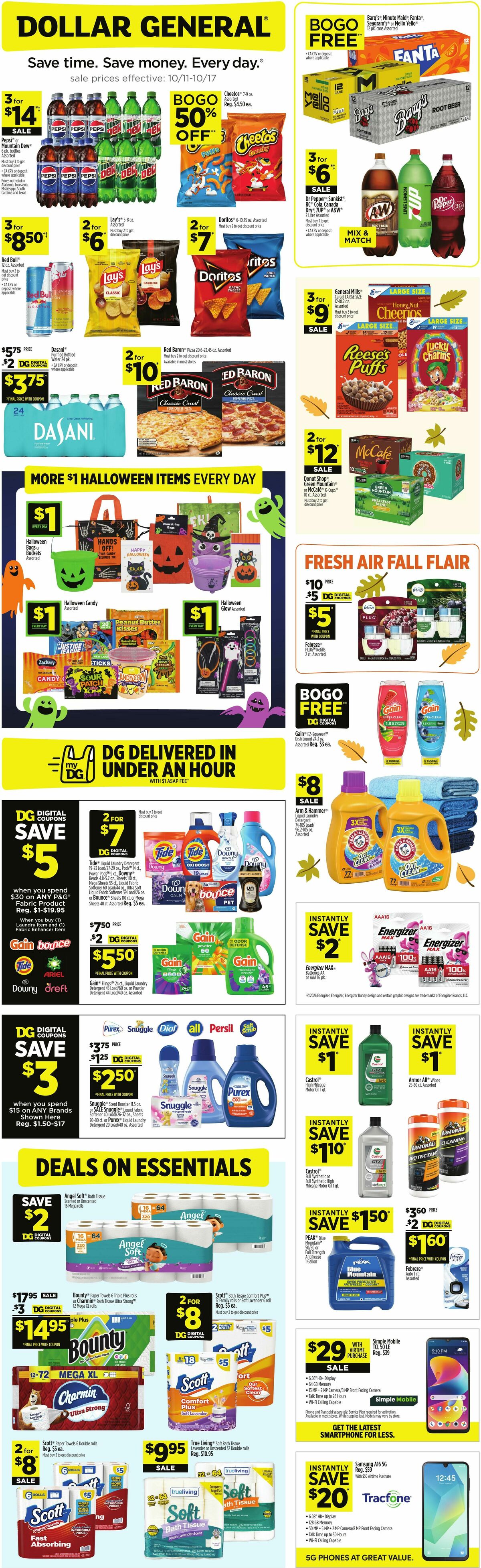 Dollar General Weekly Ad from October 11