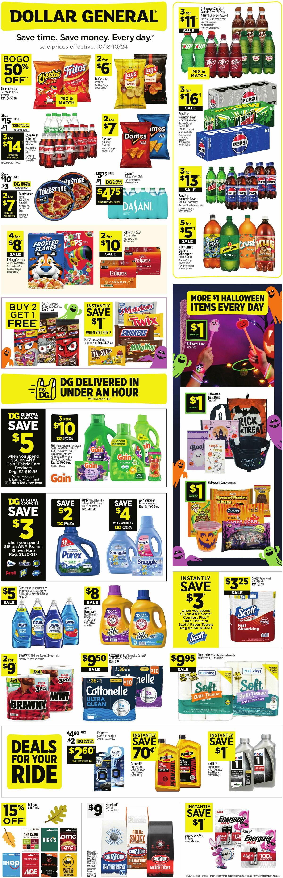 Dollar General Weekly Ad from October 18