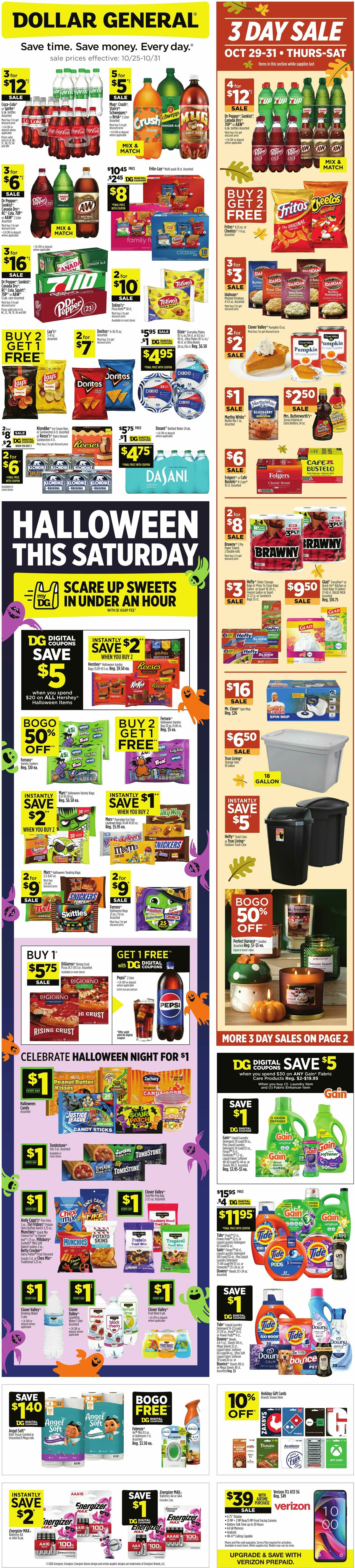 Dollar General Weekly Ad from October 25