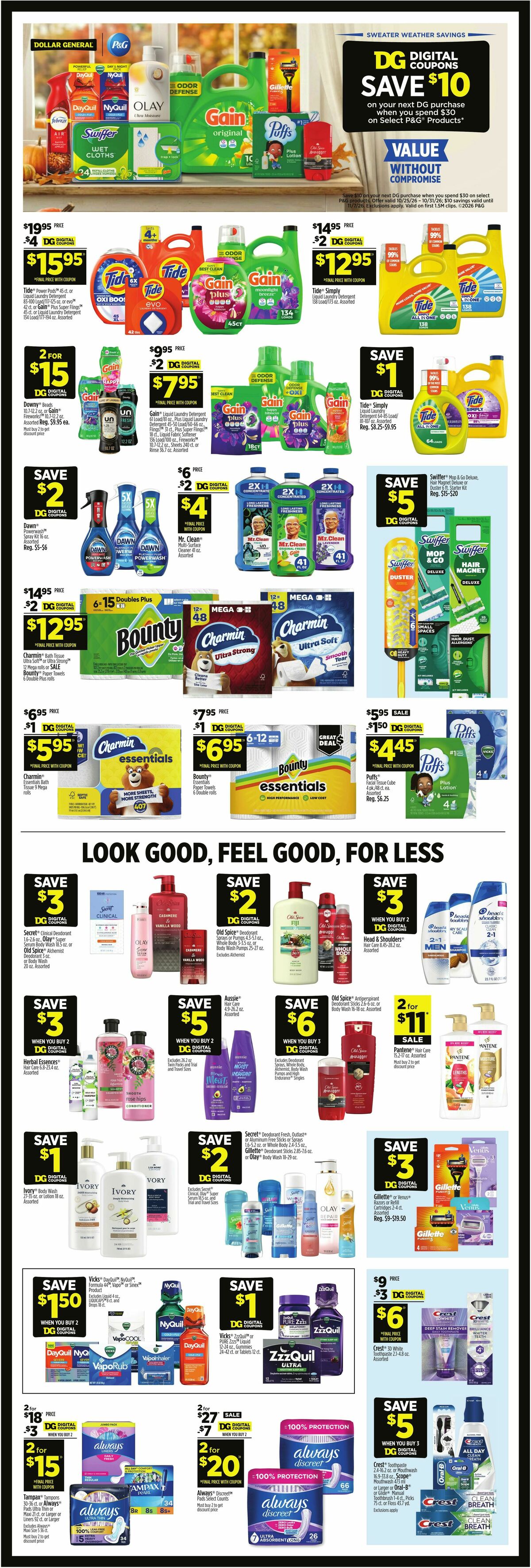Dollar General Weekly Ad from October 25