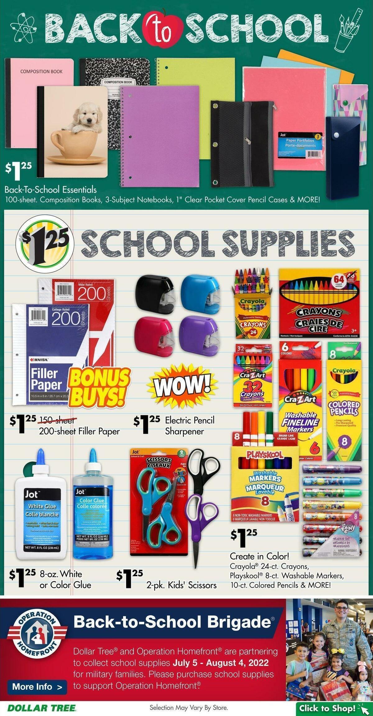Dollar Tree Weekly Ad from July 24