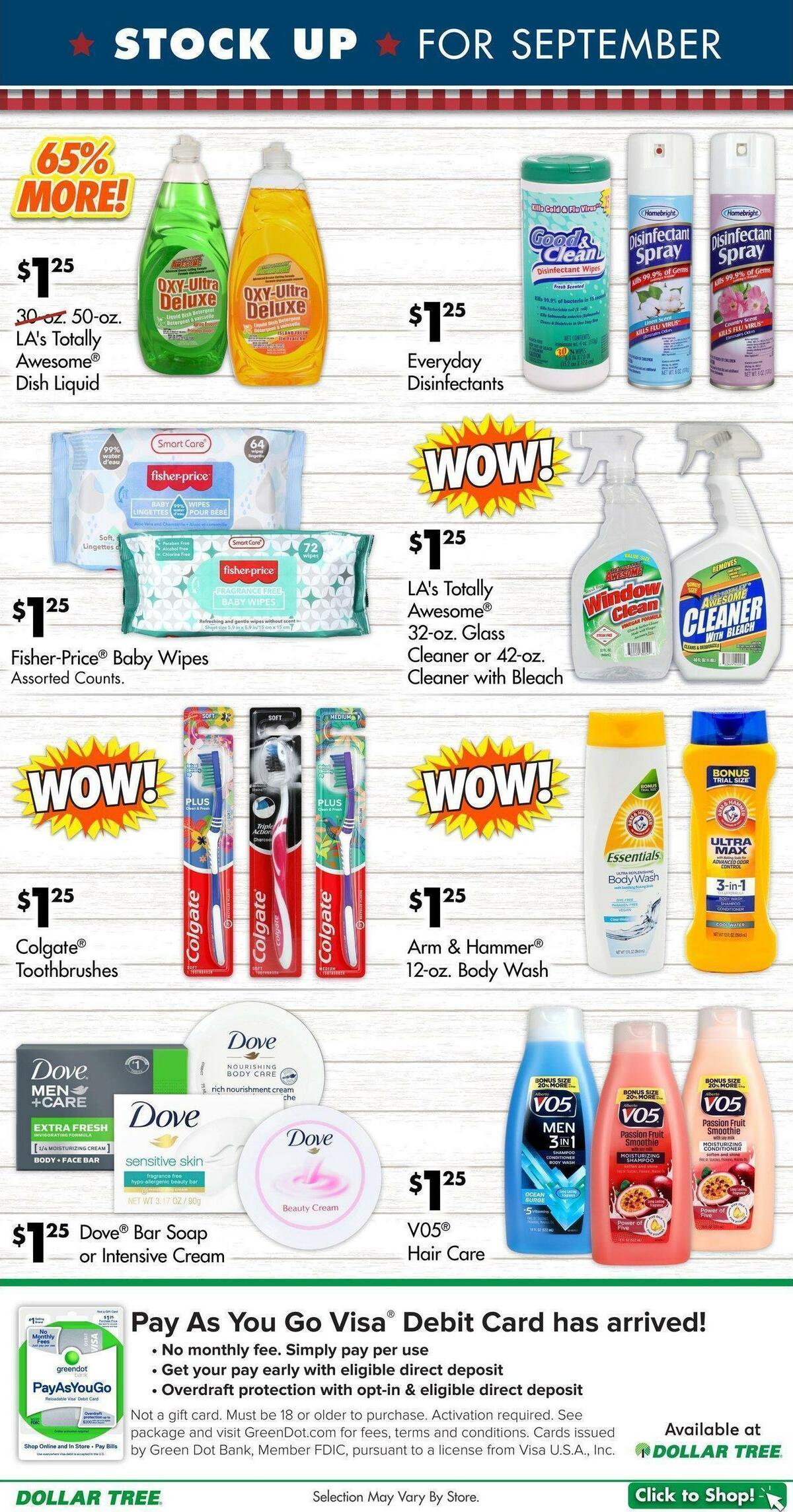 Dollar Tree Weekly Ad from August 28