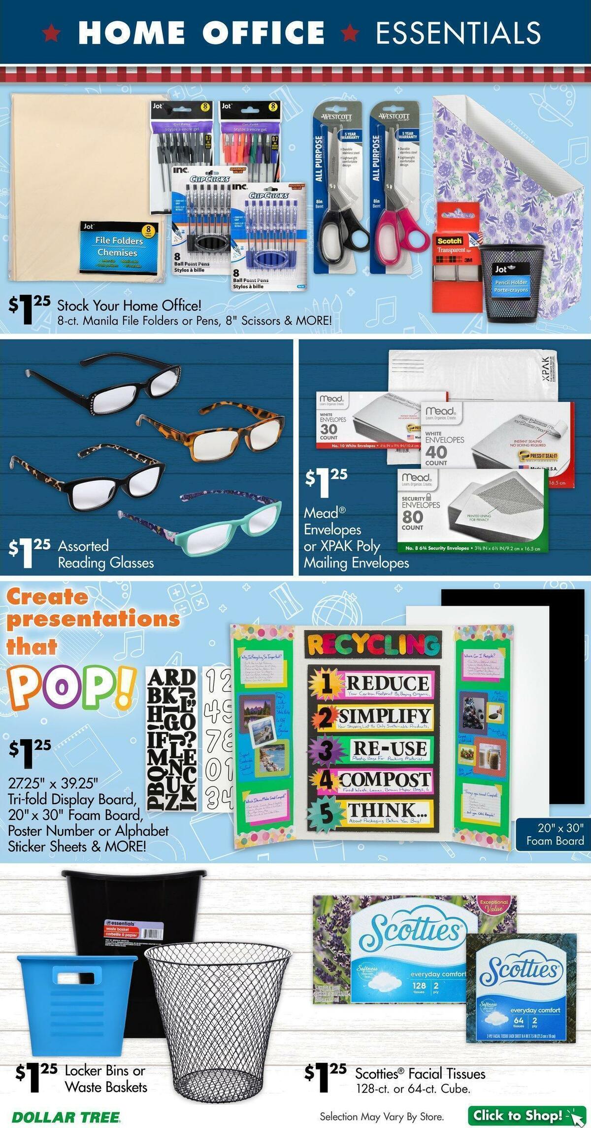 Dollar Tree Weekly Ad from August 28