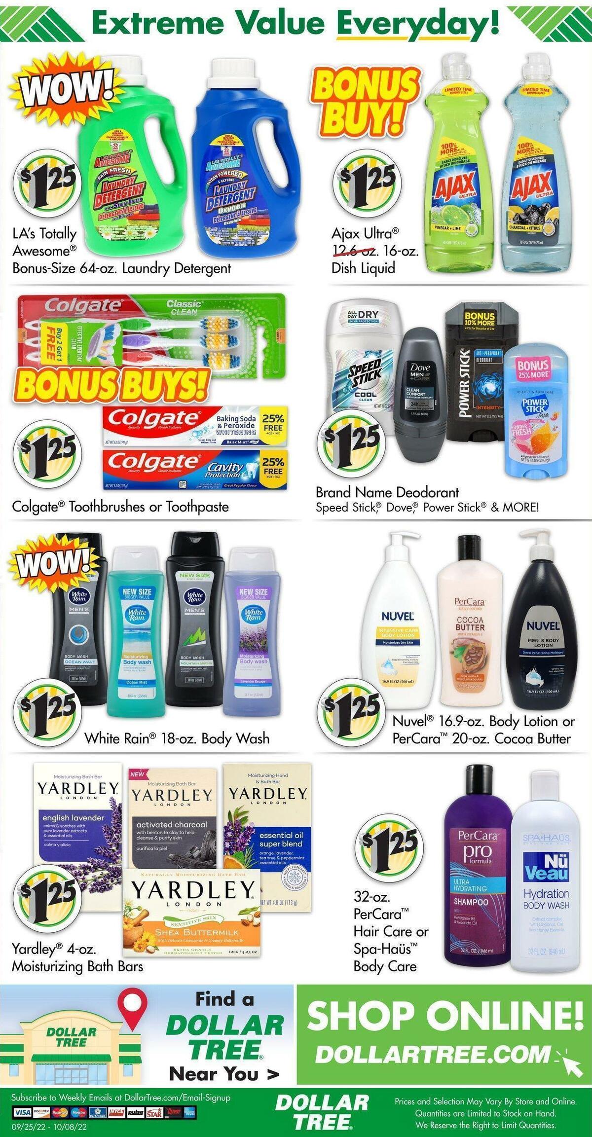 Dollar Tree Weekly Ad from September 25
