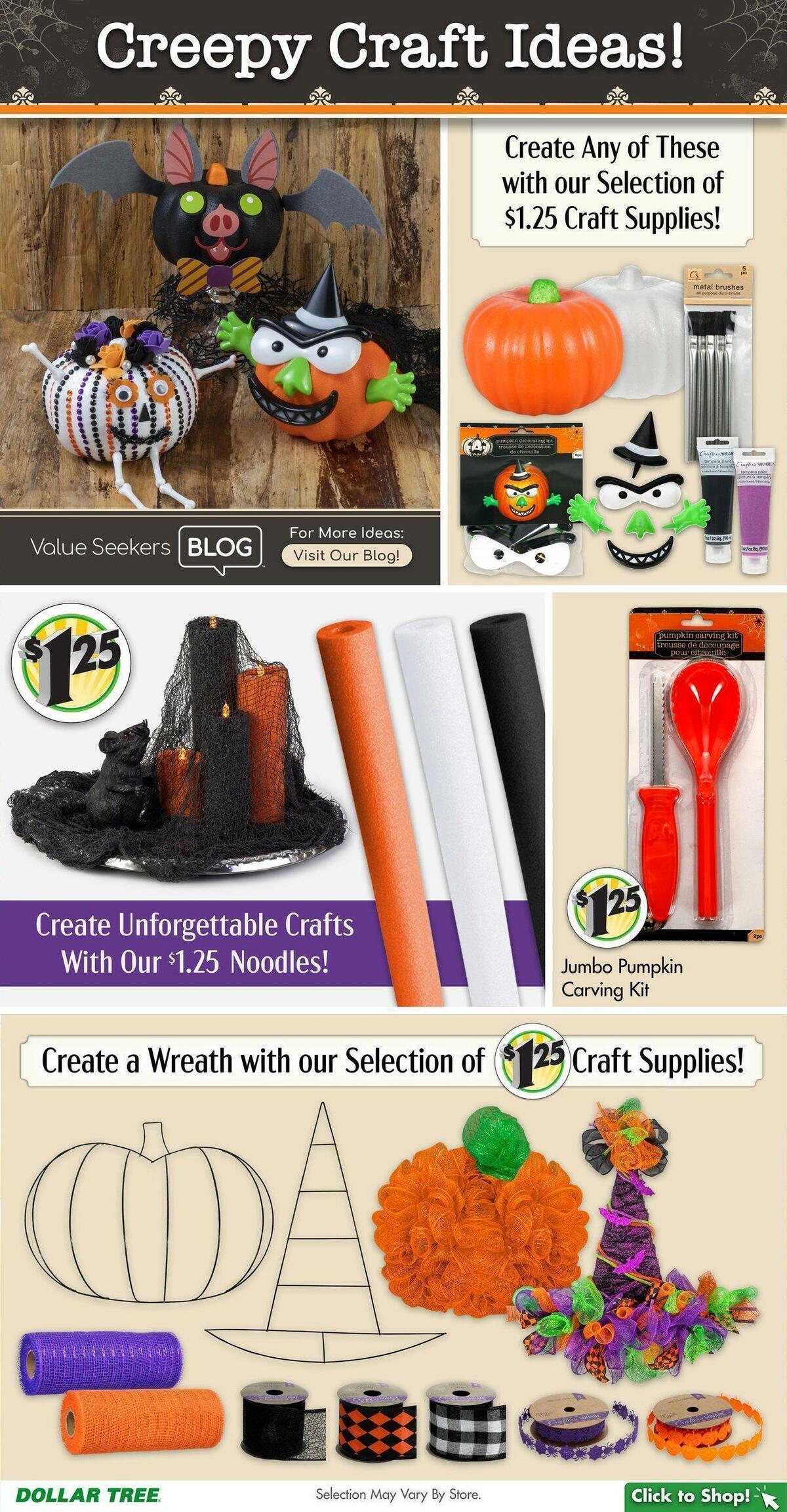Dollar Tree Weekly Ad from October 9