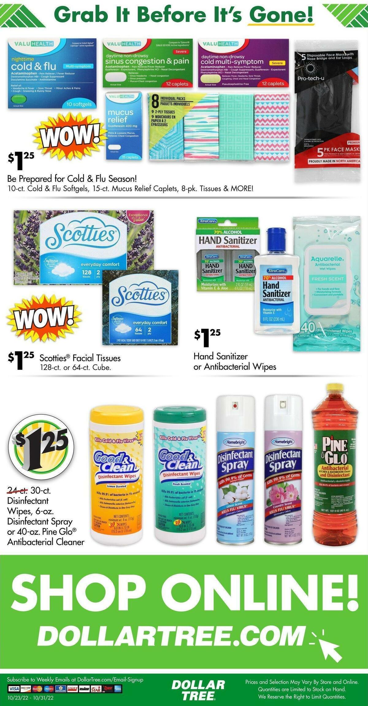 Dollar Tree Weekly Ad from October 23