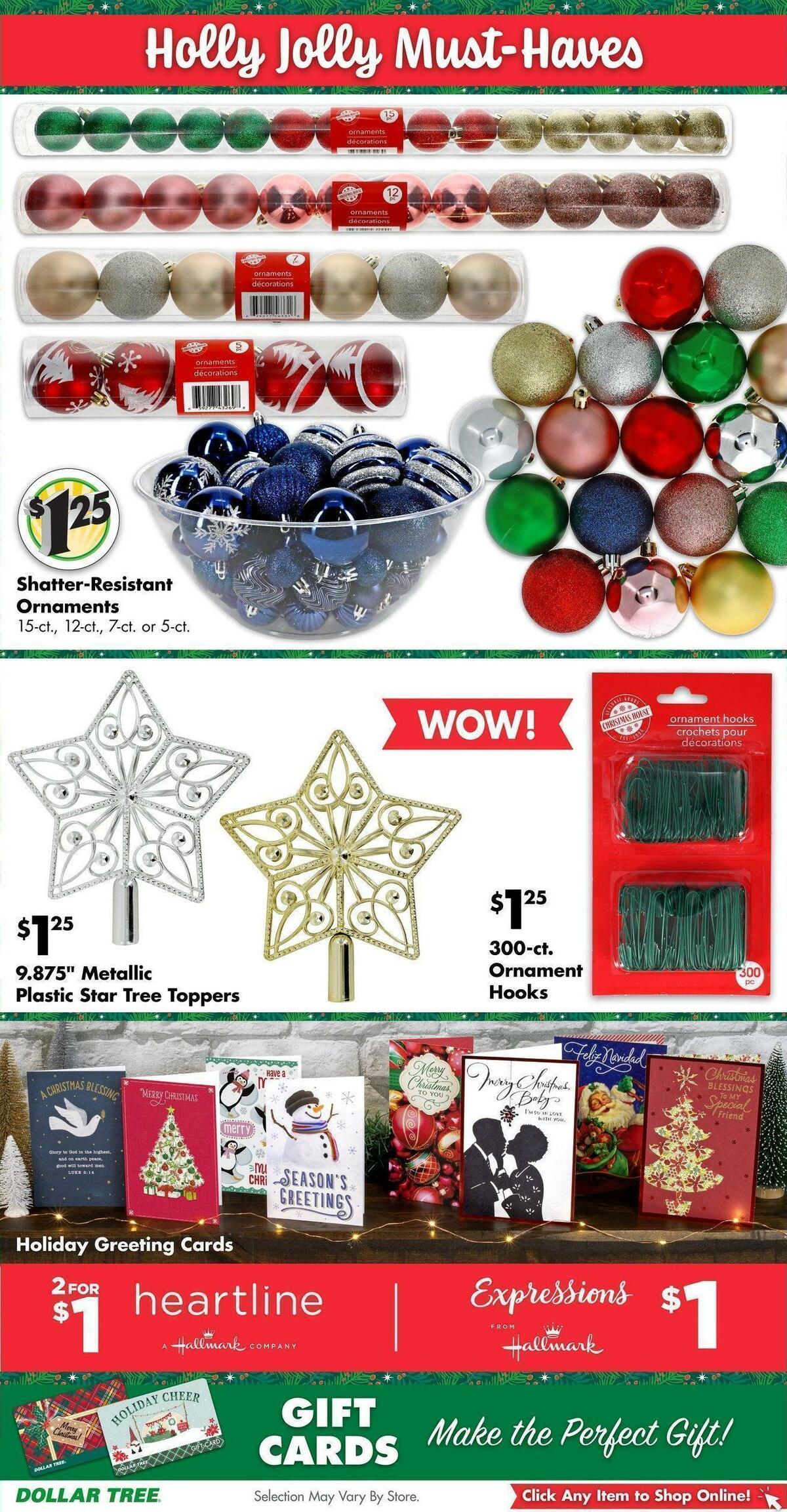 Dollar Tree Weekly Ad from November 25