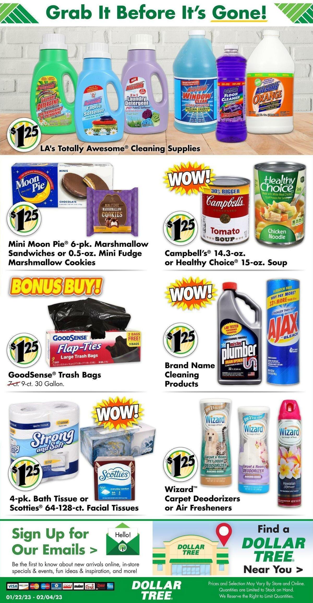 Dollar Tree Weekly Ad from January 22