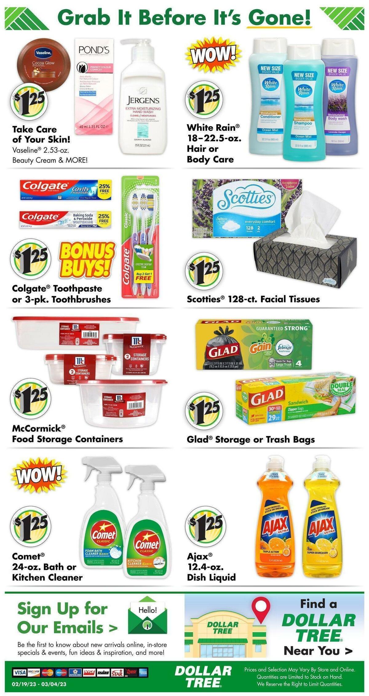 Dollar Tree Weekly Ad from February 19