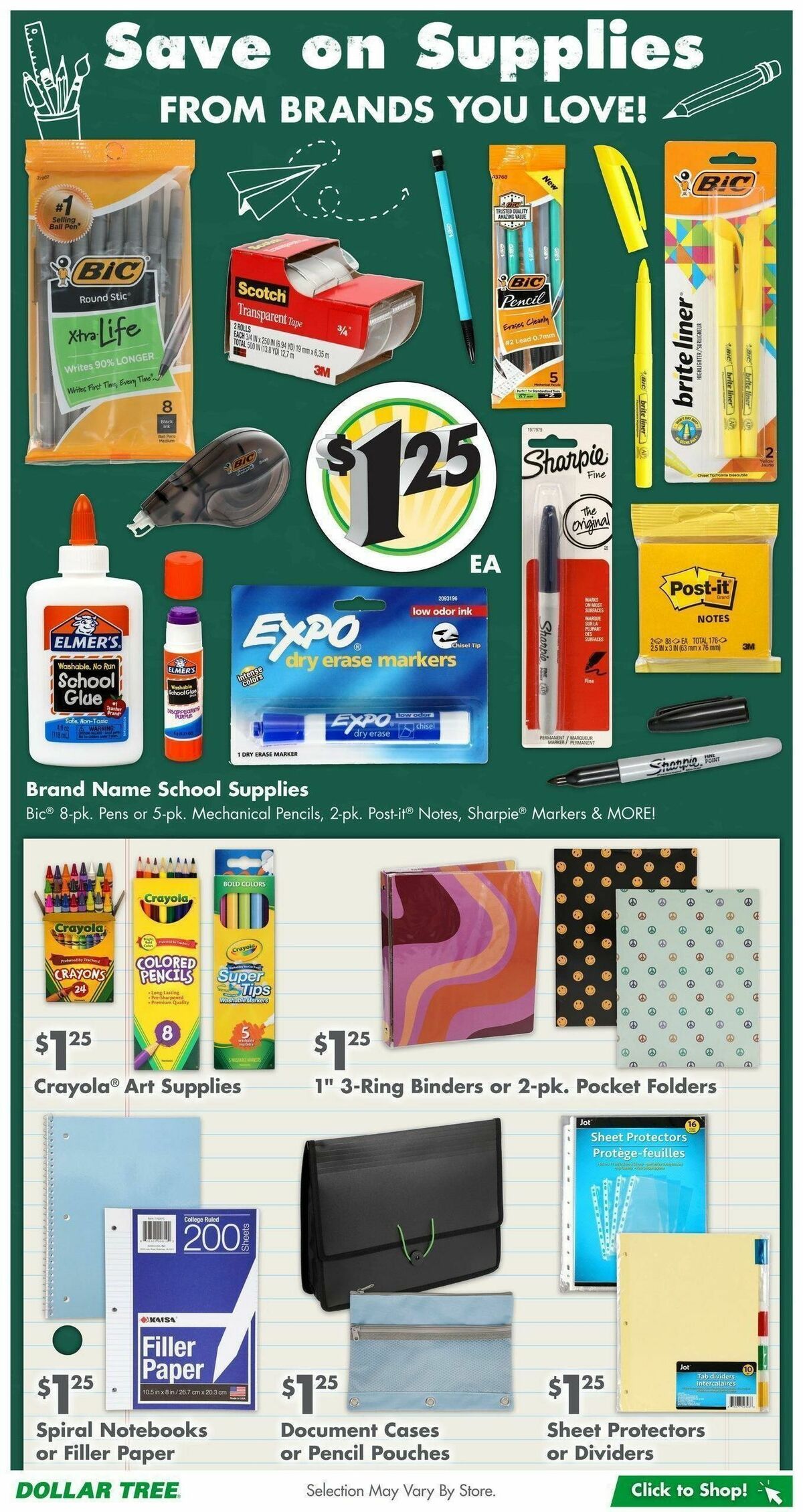 Dollar Tree Weekly Ad from August 6