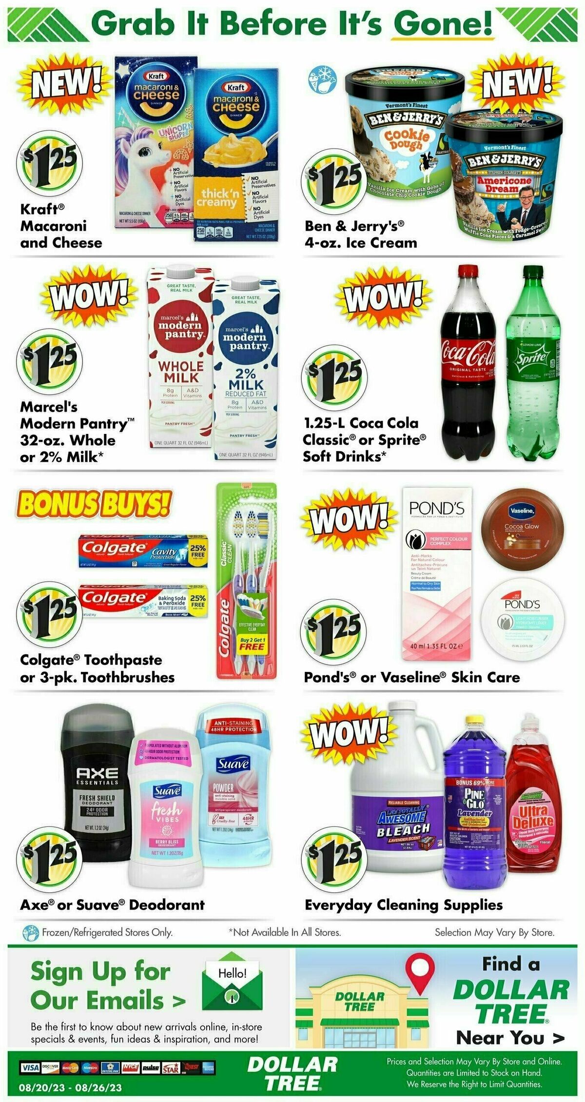 Dollar Tree Weekly Ad from August 20