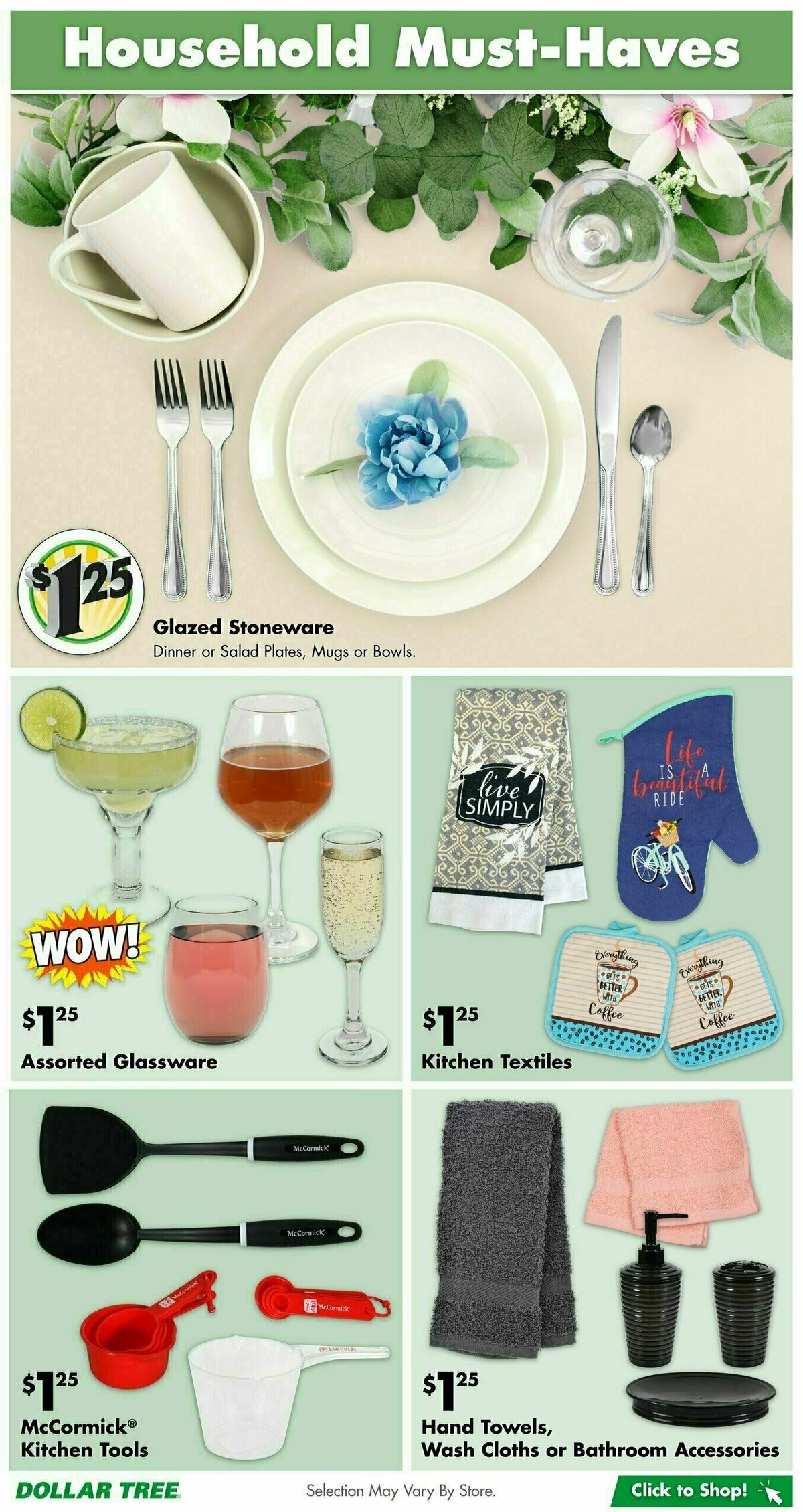 Dollar Tree Weekly Ad from August 27