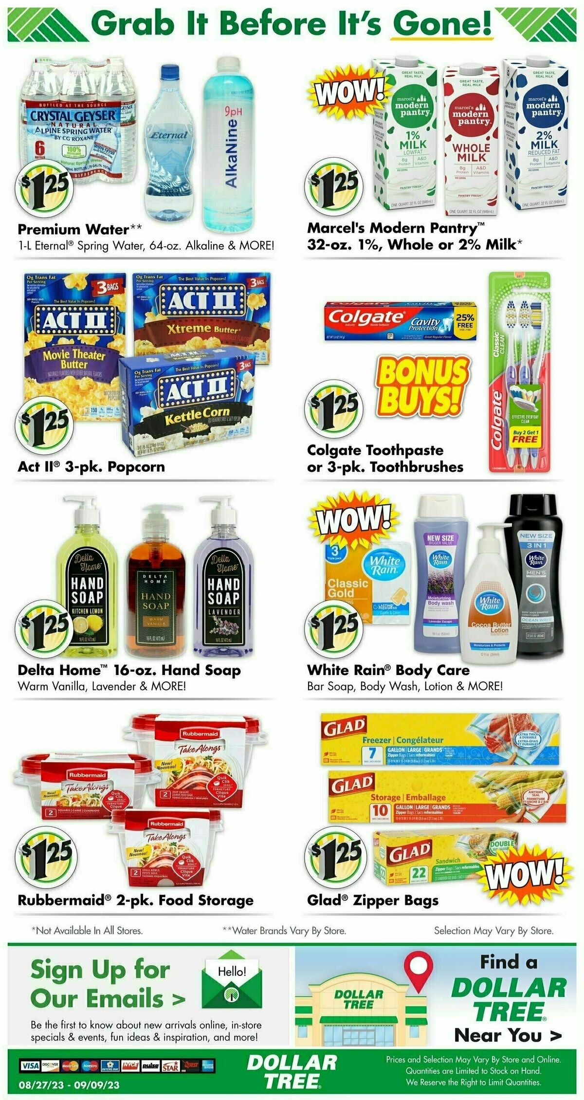Dollar Tree Weekly Ad from August 27