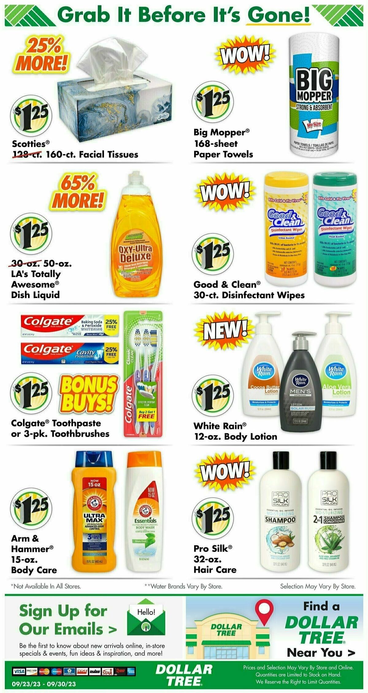 Dollar Tree Weekly Ad from September 23
