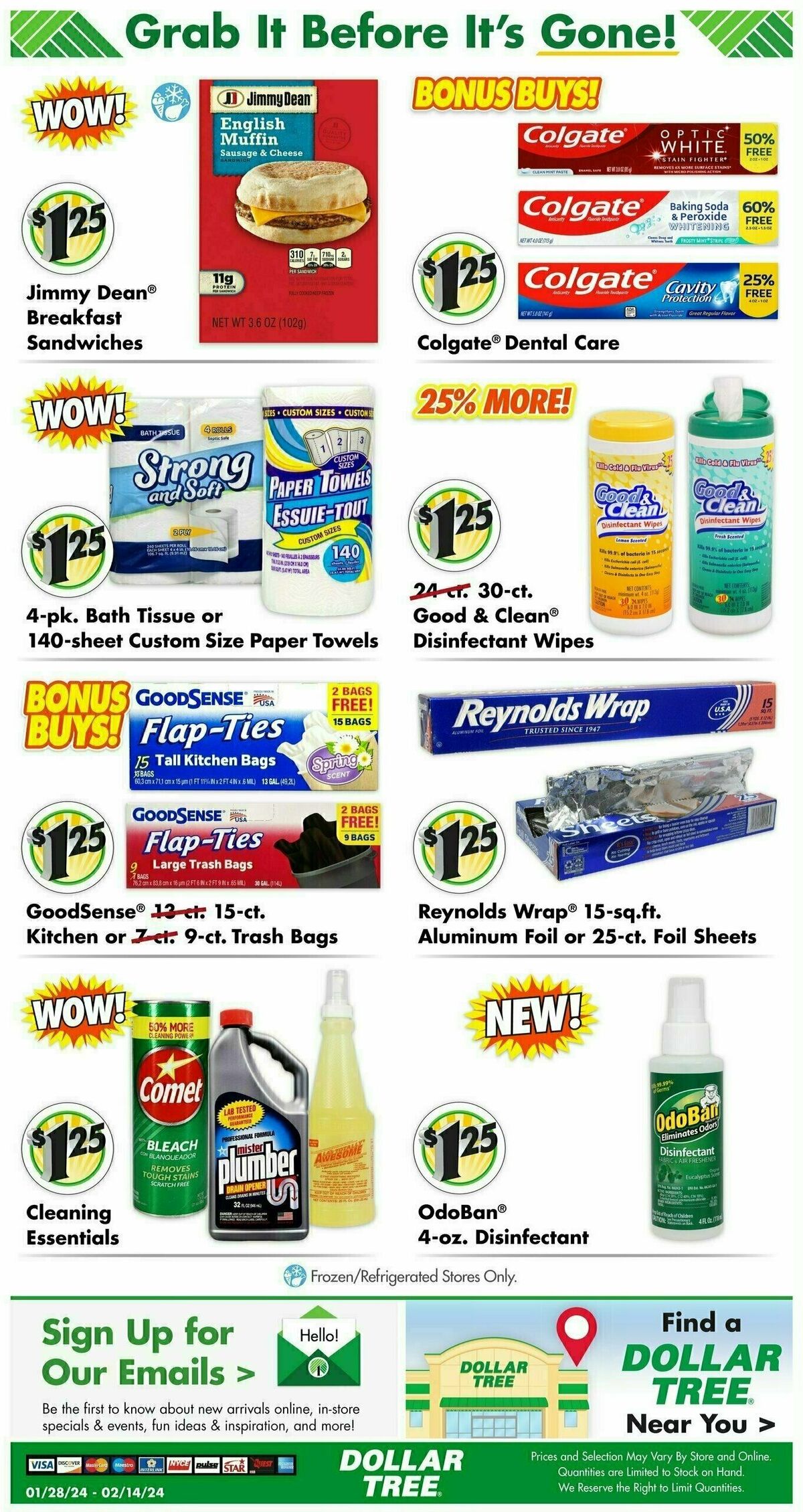 Dollar Tree Valentine's Day Weekly Ad from January 28