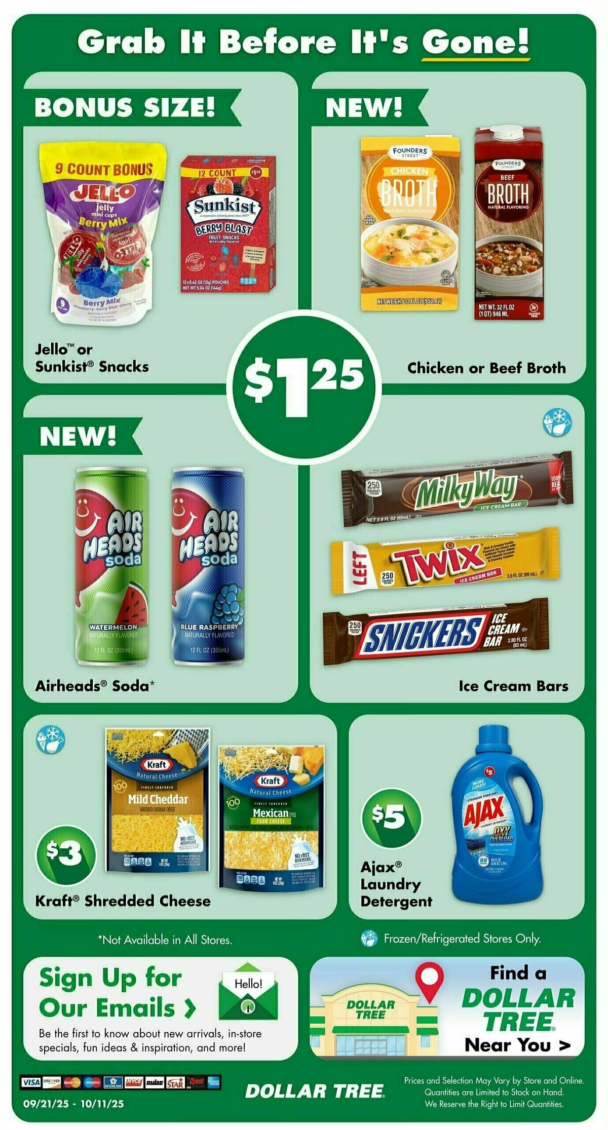 Dollar Tree Weekly Ad from September 21