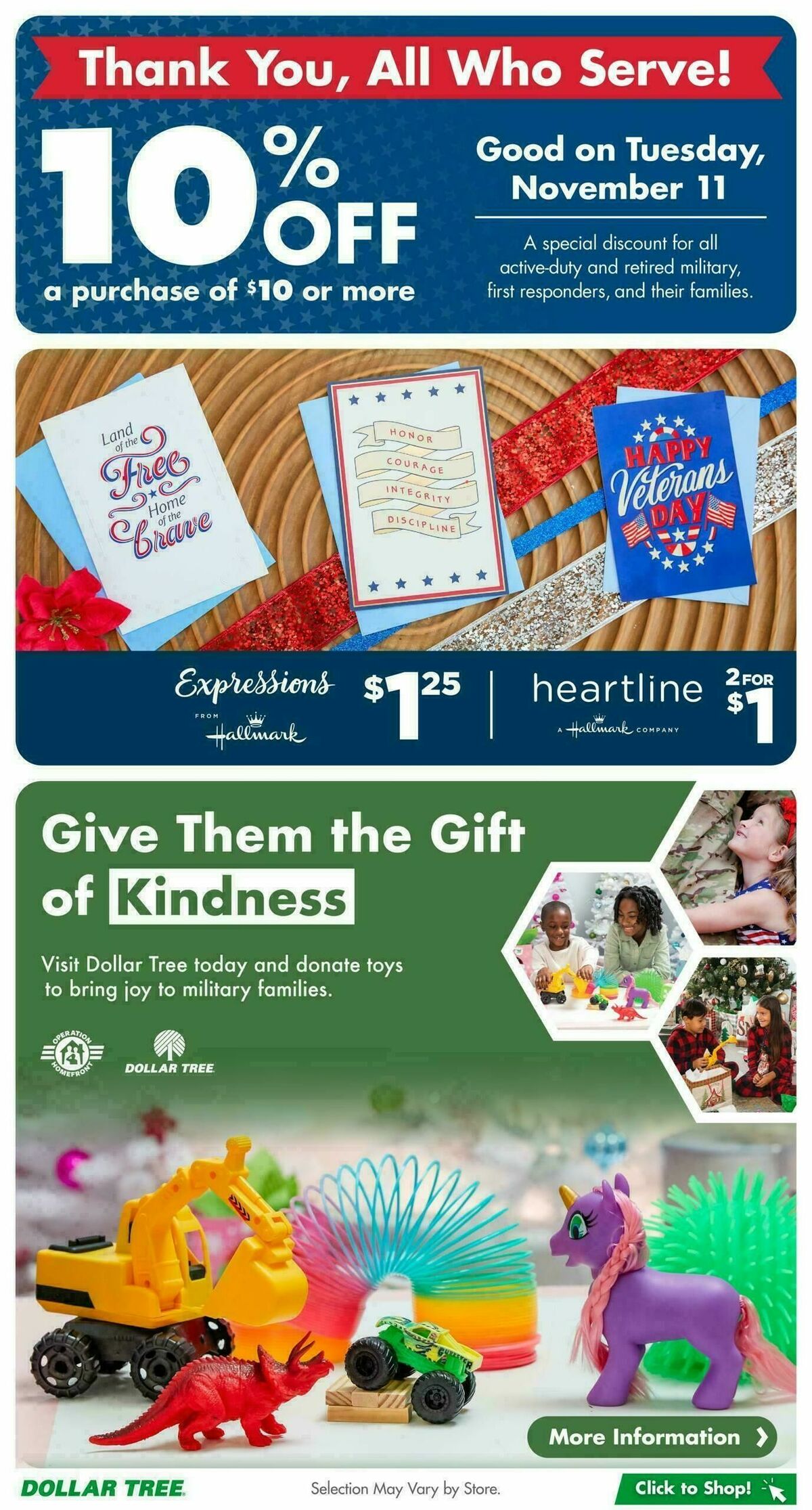 Dollar Tree Weekly Ad from November 1