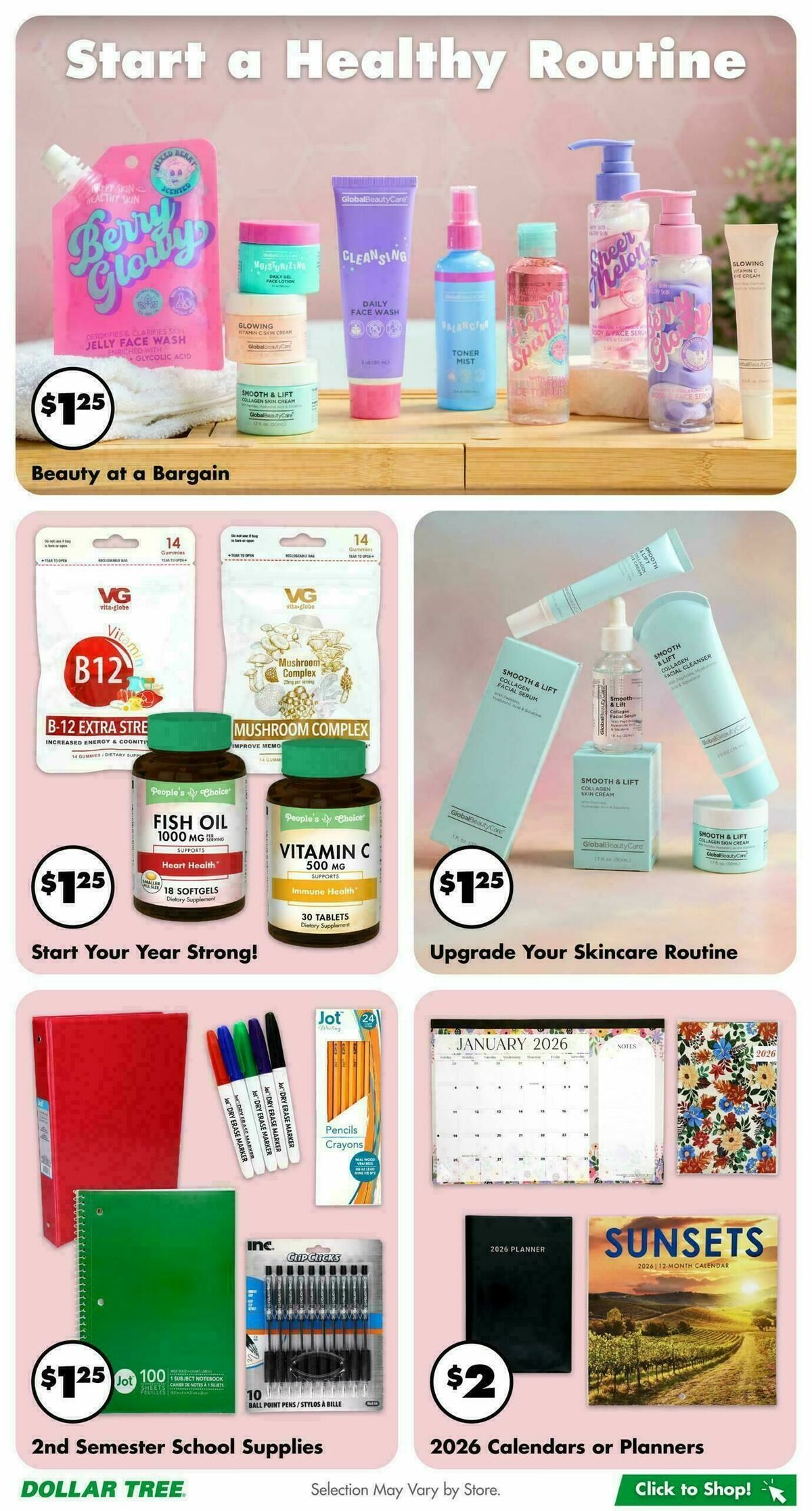 Dollar Tree Weekly Ad from December 26