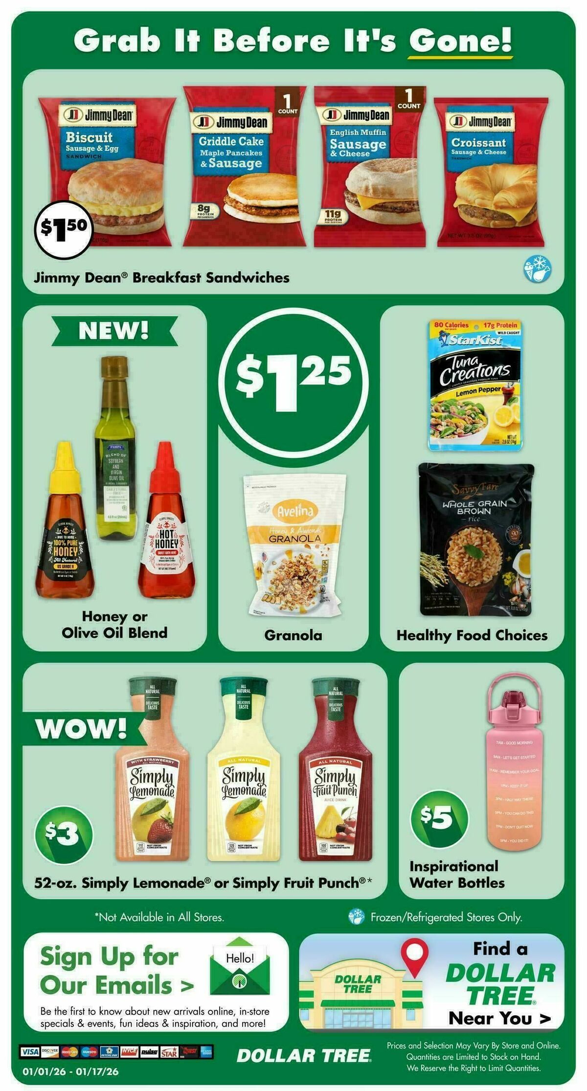 Dollar Tree Weekly Ad from January 1
