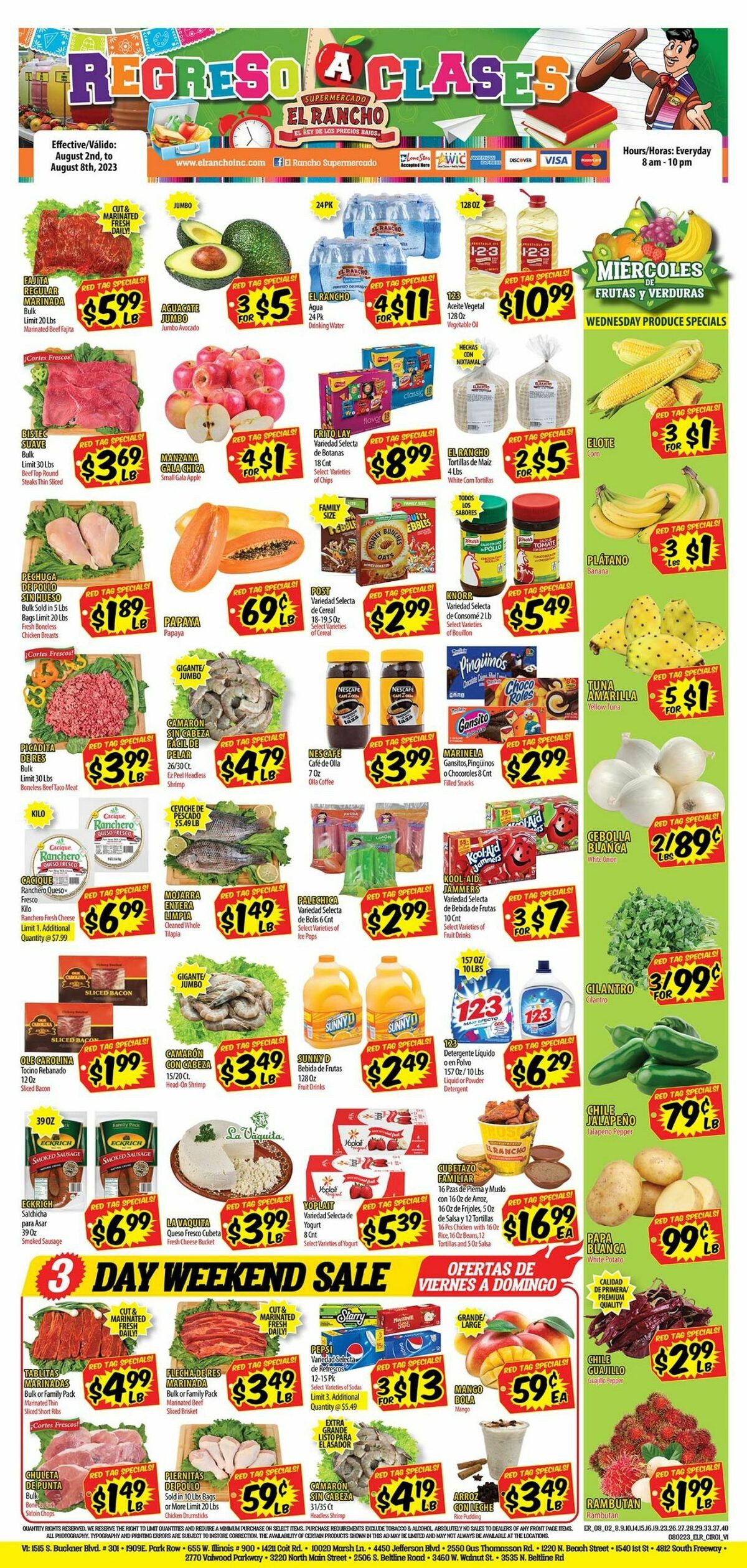El Rancho Weekly Ad from August 2