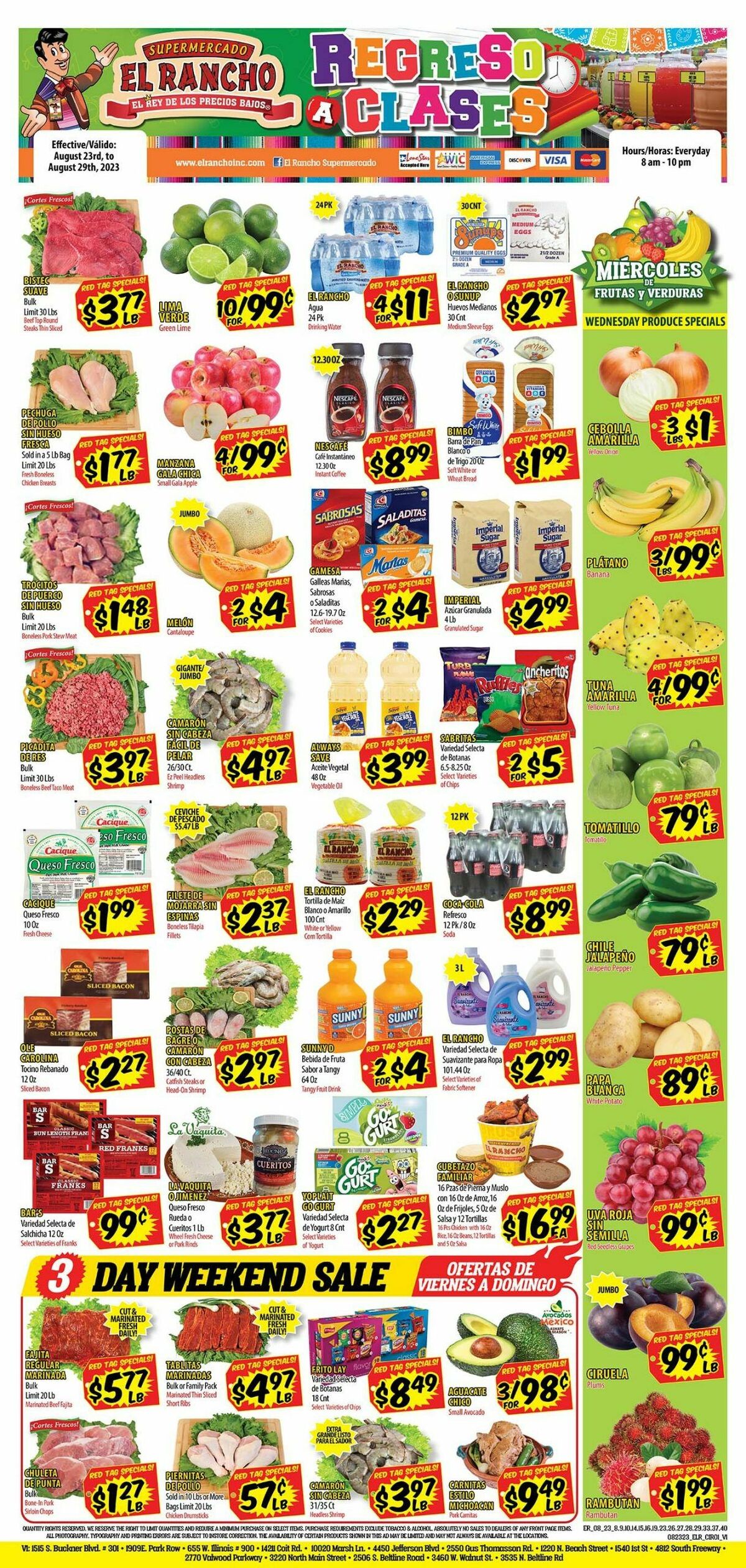 El Rancho Weekly Ad from August 23