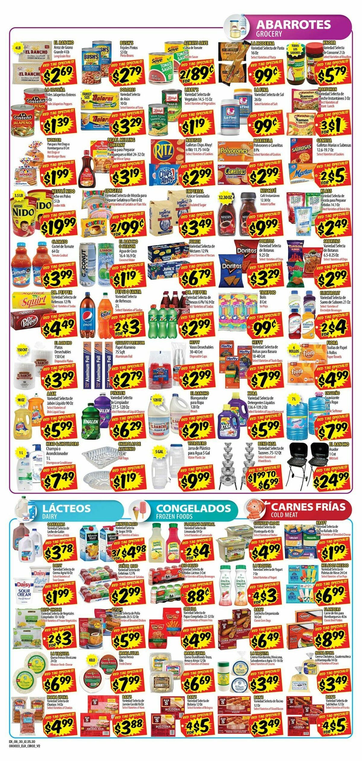 El Rancho Weekly Ad from August 30