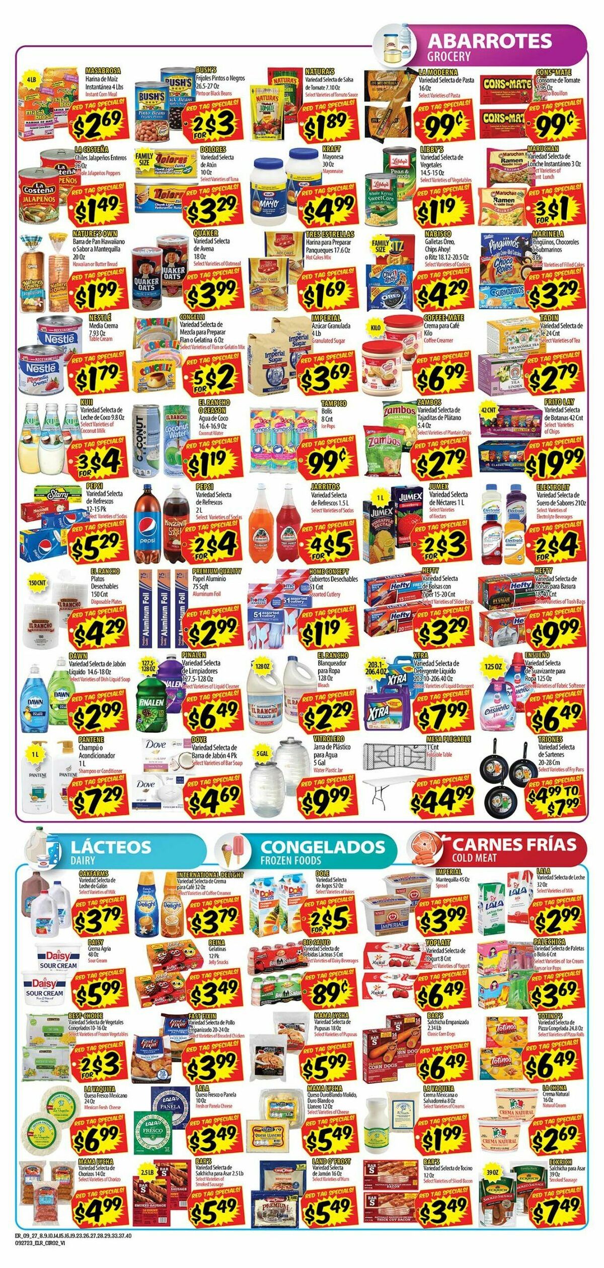 El Rancho Weekly Ad from September 27