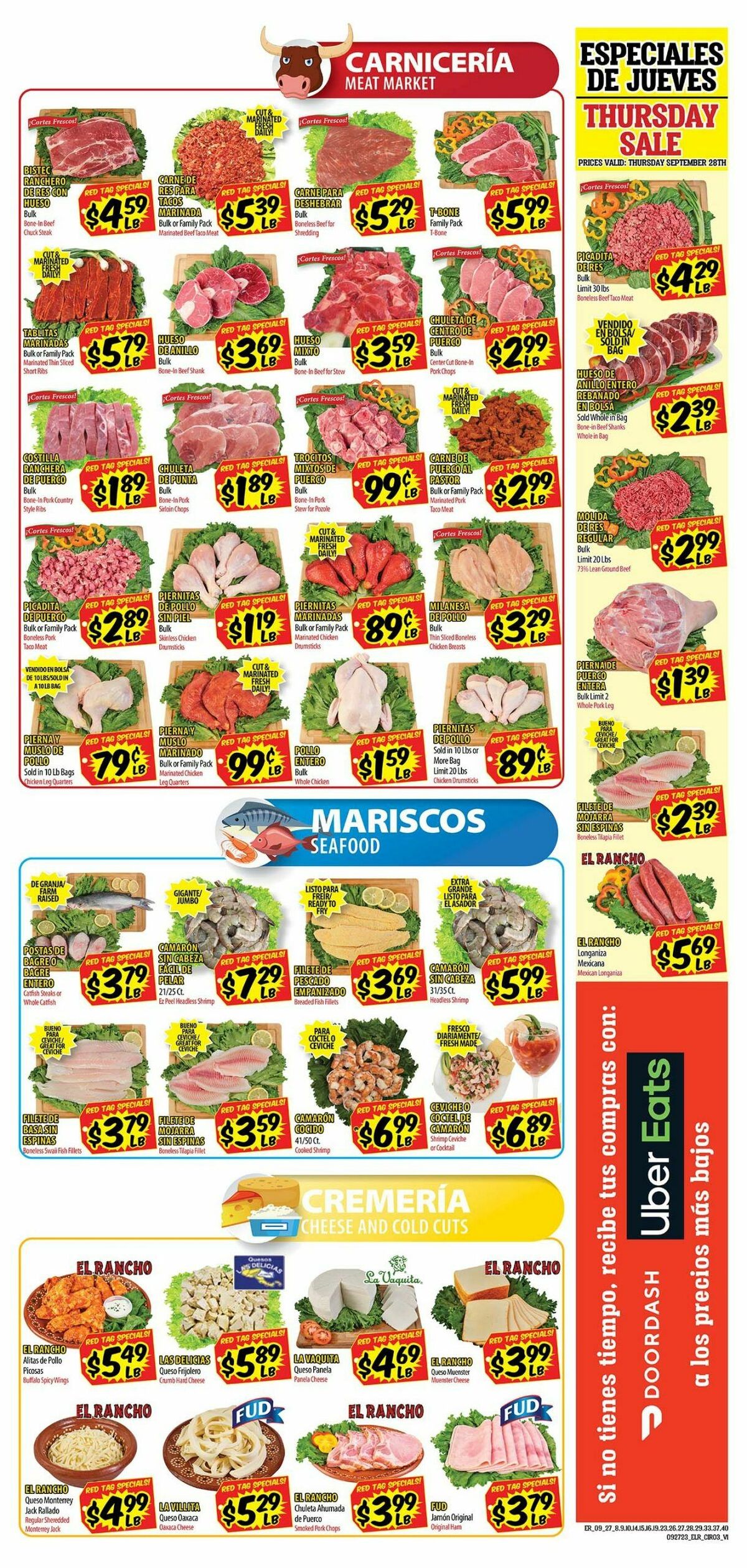 El Rancho Weekly Ad from September 27