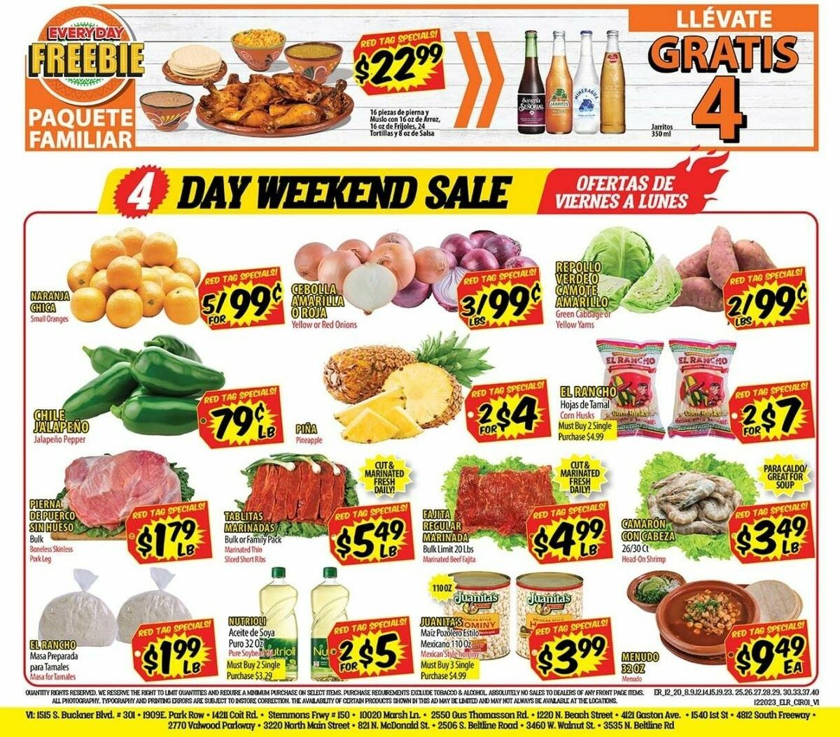El Rancho Weekly Ad from December 20