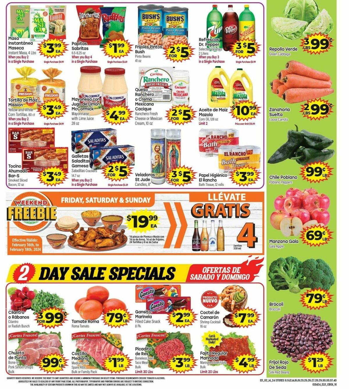 El Rancho Weekly Ad from February 14