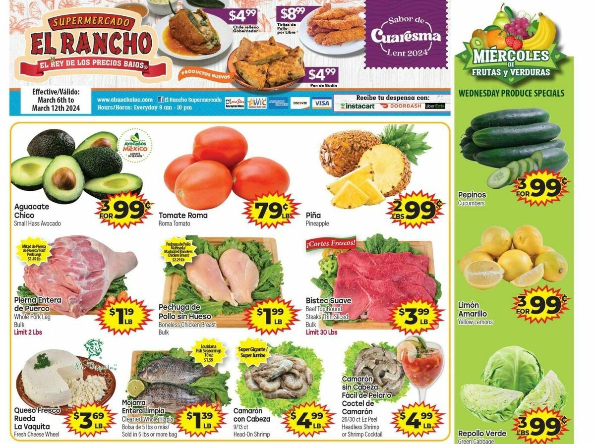 El Rancho Weekly Ad from March 6
