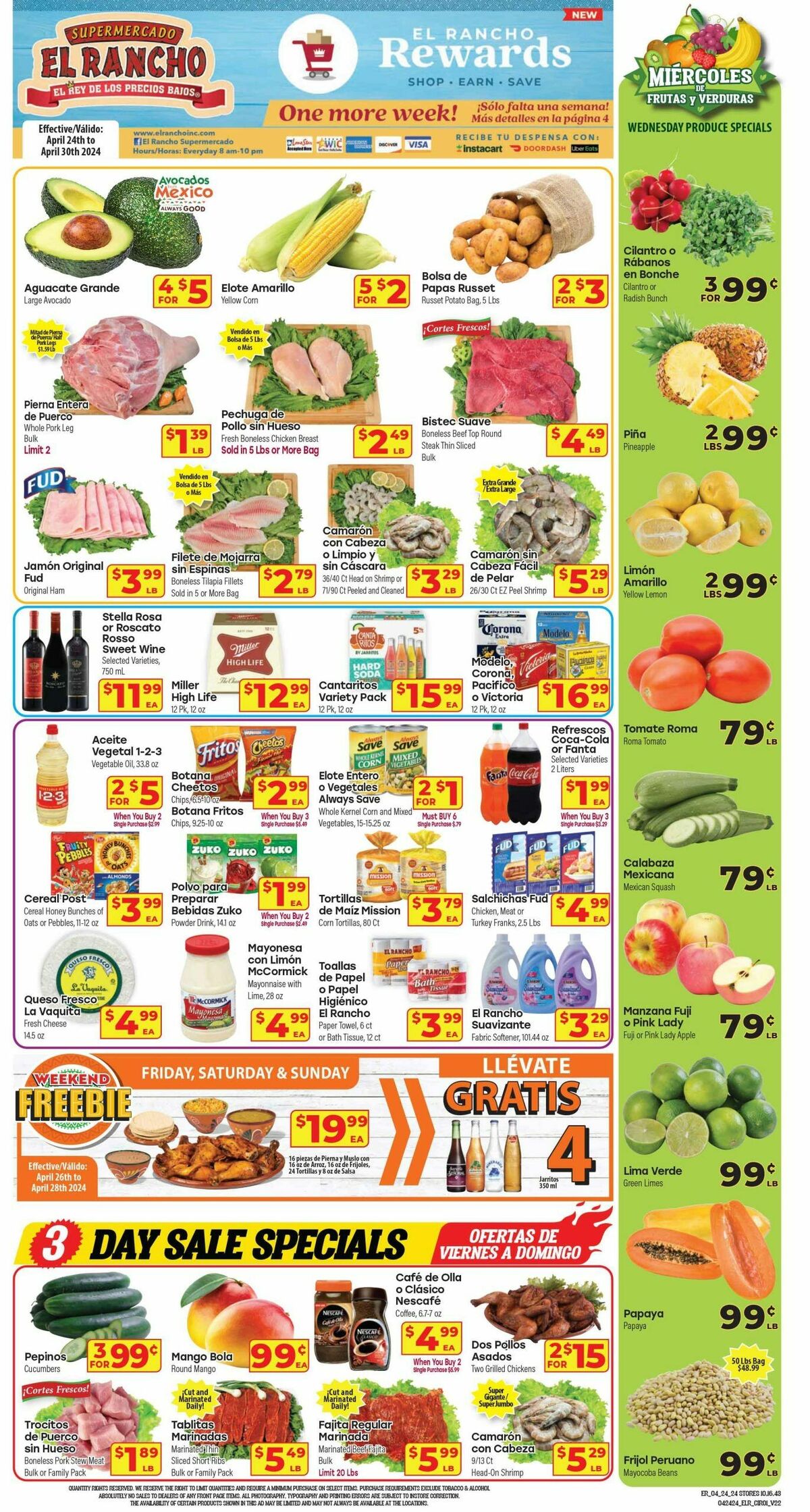 El Rancho Weekly Ad from April 24