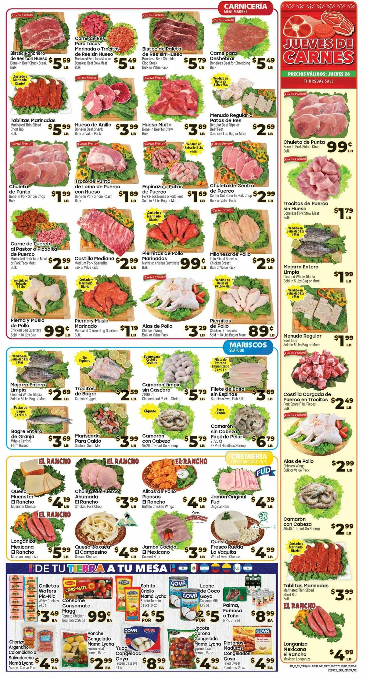 El Rancho Weekly Ad from December 26