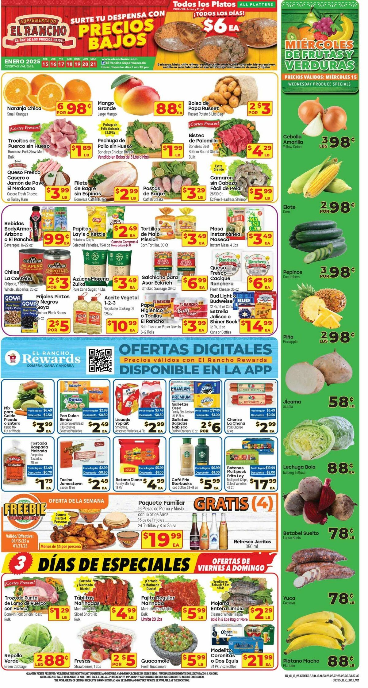 El Rancho Weekly Ad from January 15