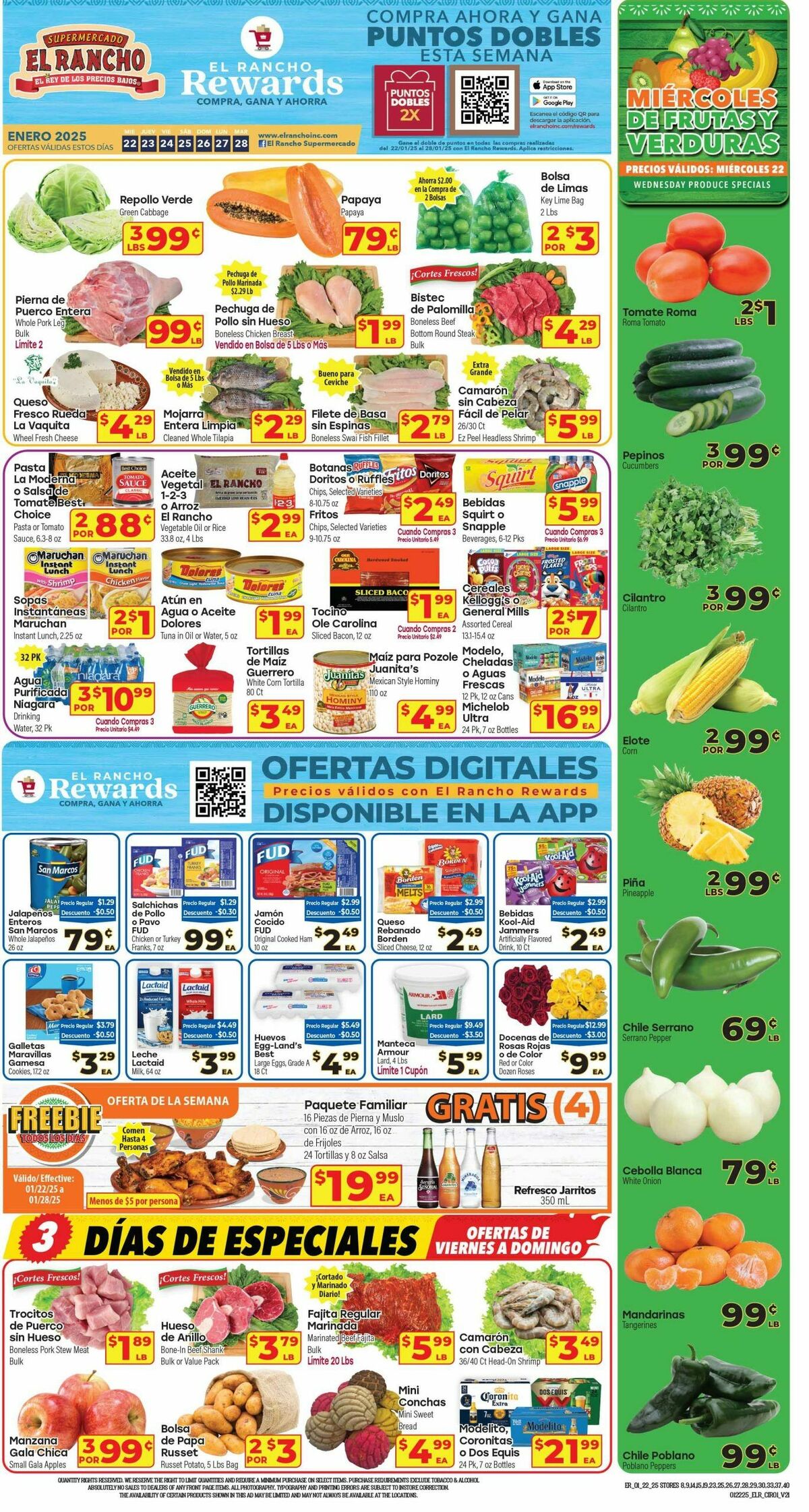 El Rancho Weekly Ad from January 22