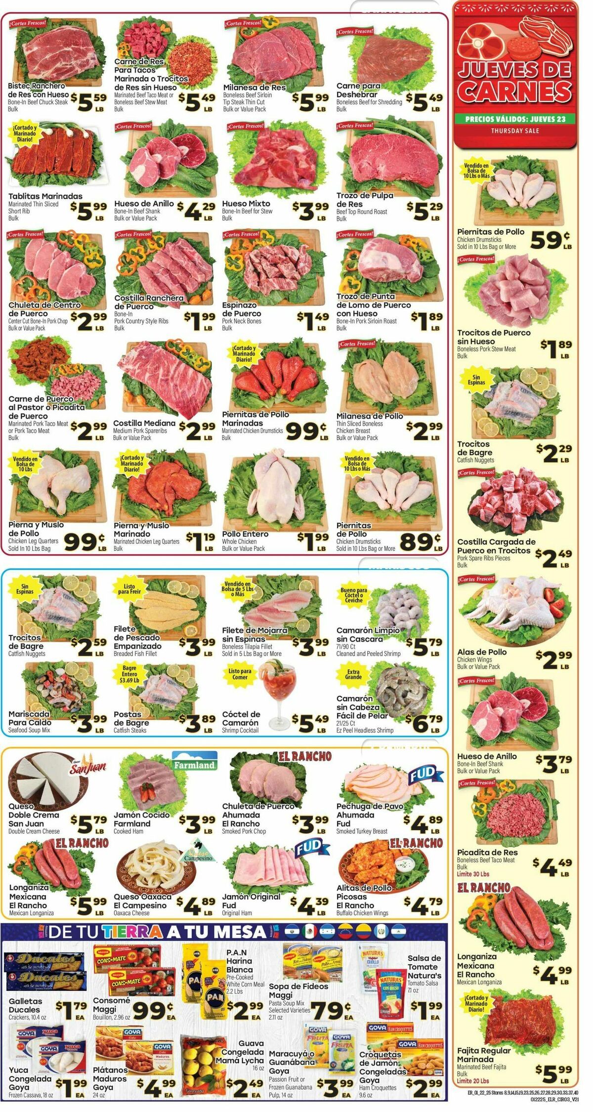 El Rancho Weekly Ad from January 22