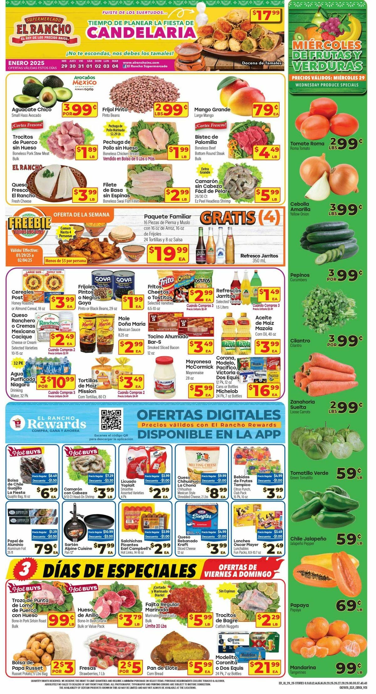 El Rancho Weekly Ad from January 29