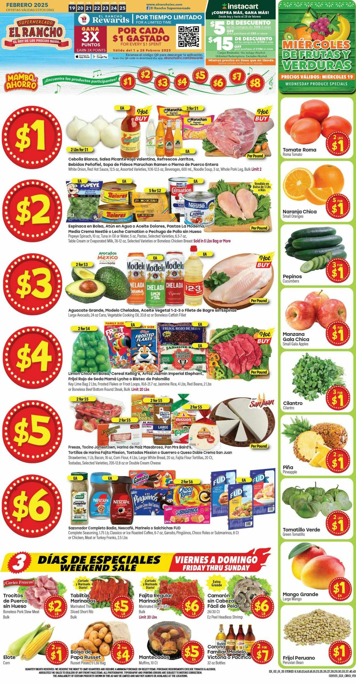 El Rancho Weekly Ad from February 19