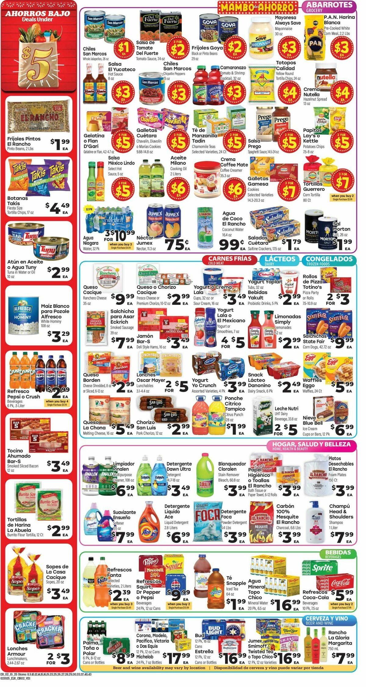 El Rancho Weekly Ad from February 19