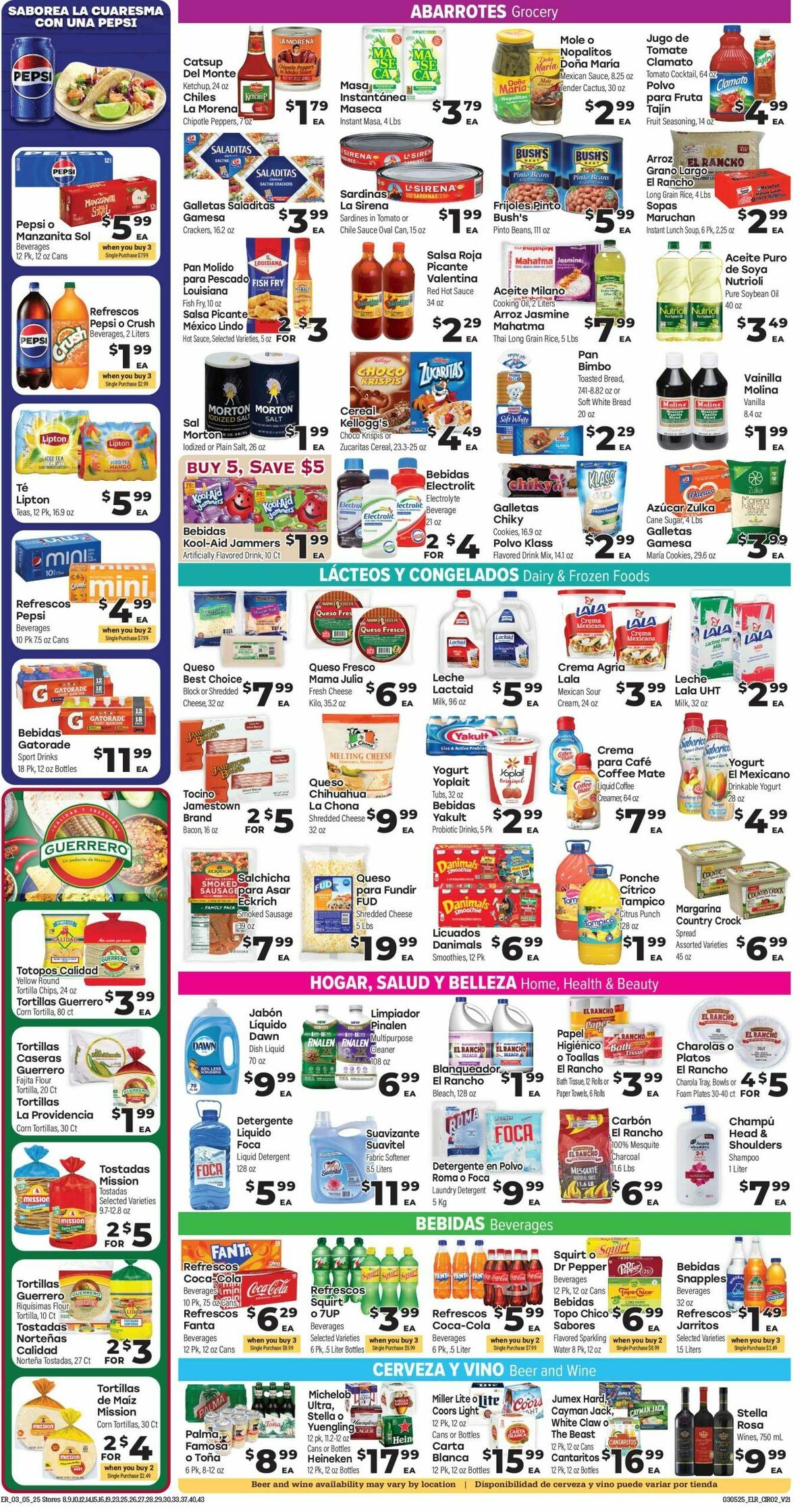 El Rancho Weekly Ad from March 5